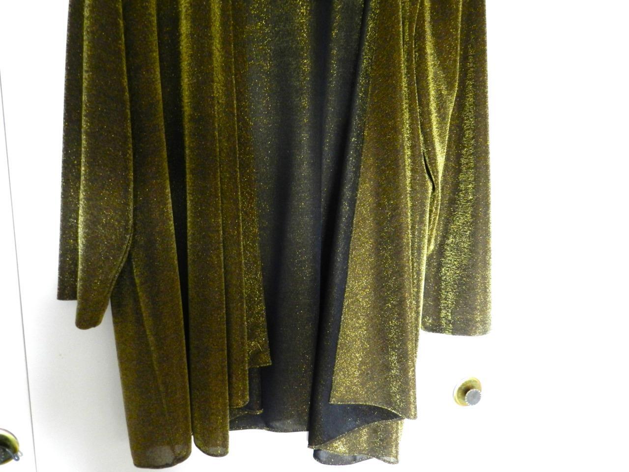 « Another Thyme » Evening Cardigan Lightweight Jacket Gold Color sz-20 W