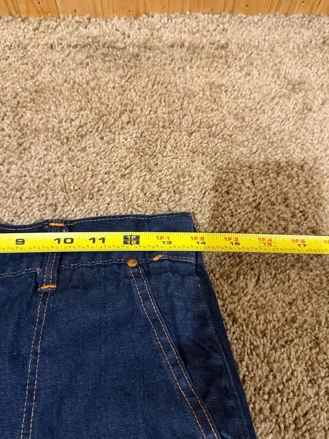 Vintage 1950s Kitty Carson High-Waisted Side-Zip Denim Ranch Jeans