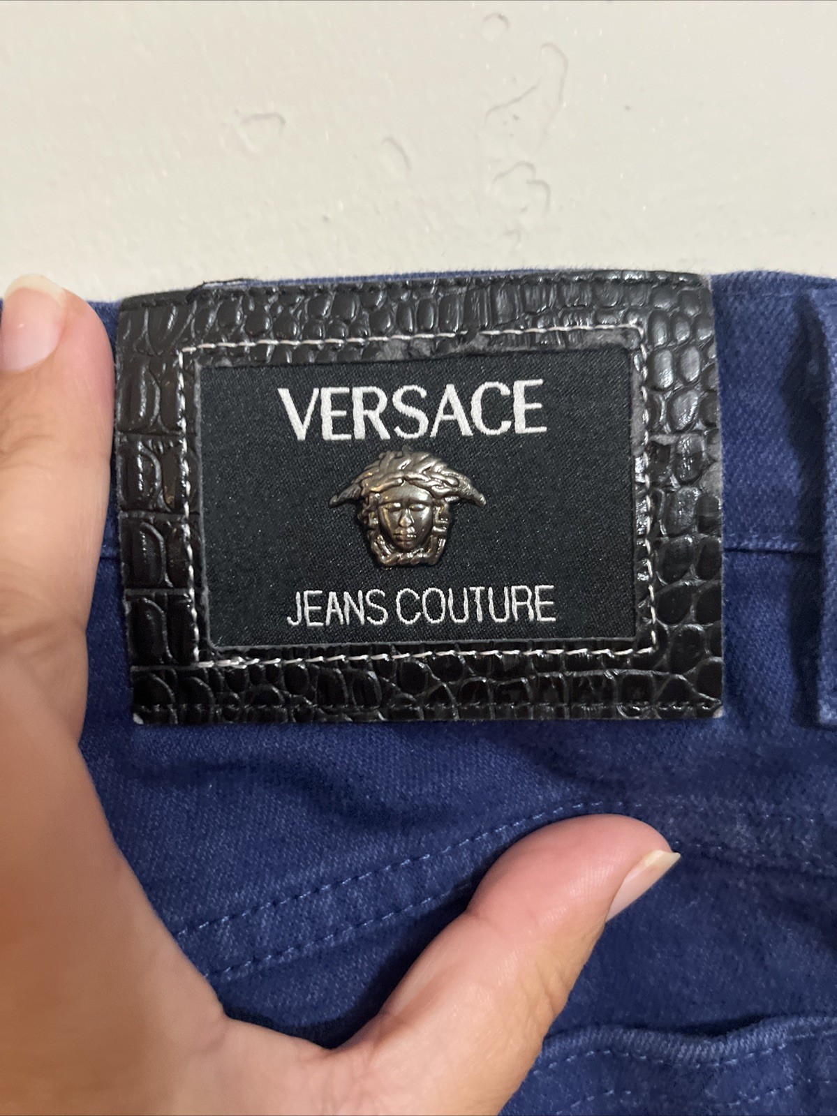 VERSACE Jeans Couture ITTIERRE SPA Blue Denim Pants VTG 90S Italy