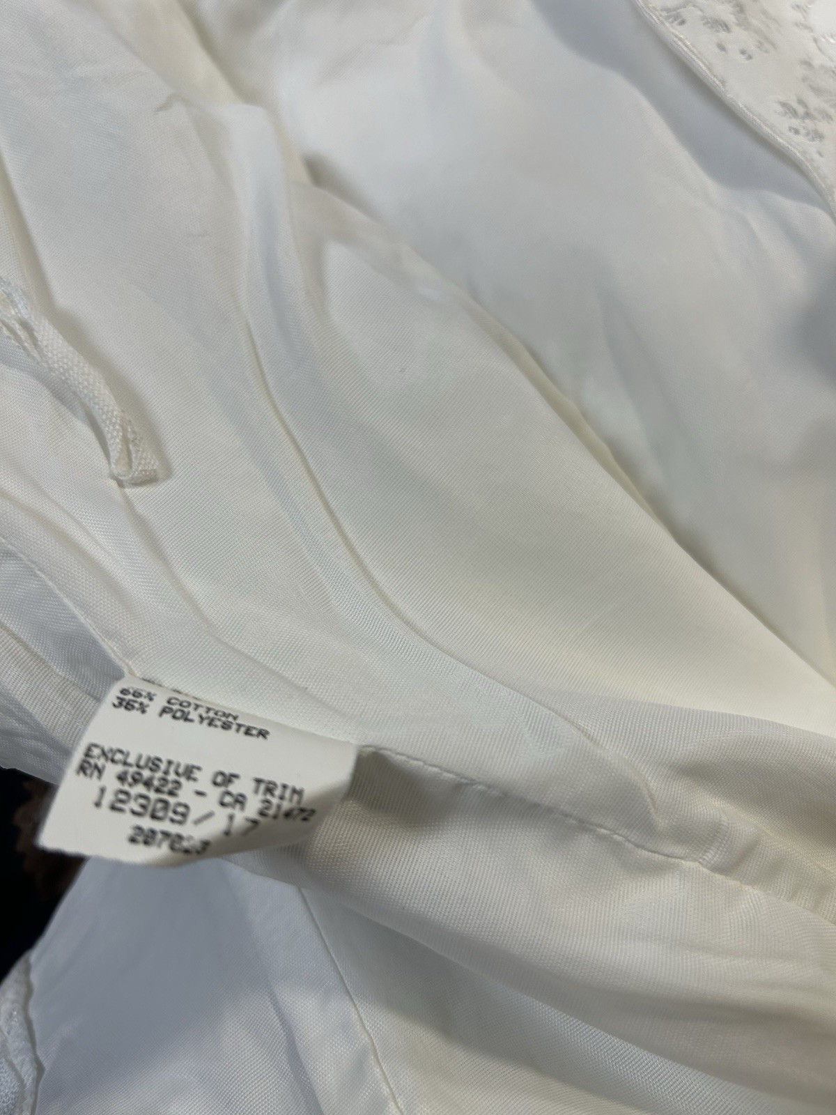 Scott McClintock Romantic White Off Shoulder jacquard Dress 80s 90s Medium