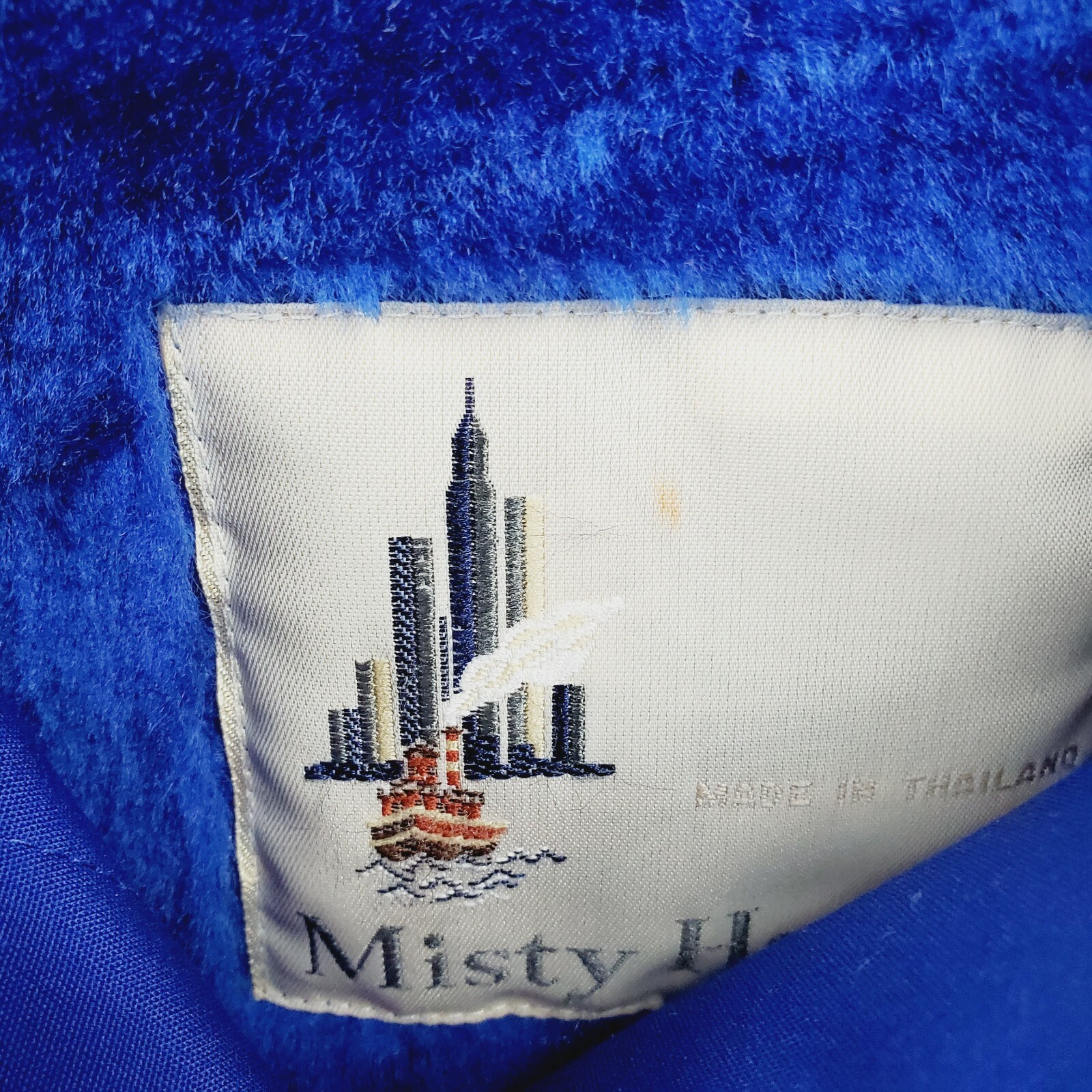 Vintage 1990&rsquo;s Misty Harbor Model Beth Cobalt Blue Rmvbl Liner Coat 6 Petite NWT