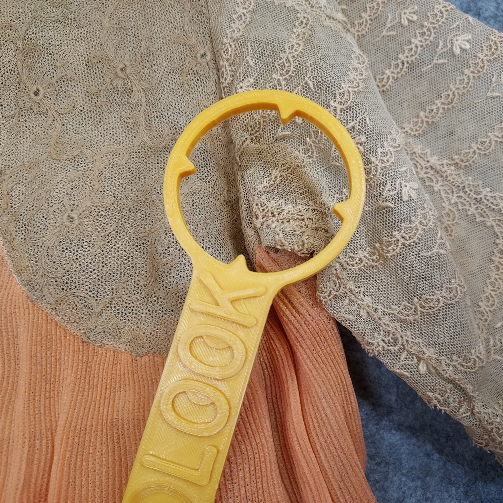 1910s Flapper Dress Lace Chiffon Authentic Peach Sash Titanic True Vintage