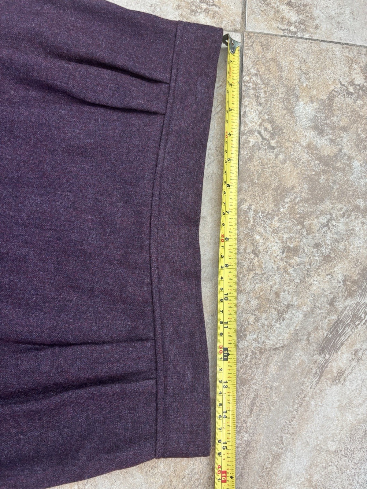 Vintage Evan Picone 3 Piece Suit Wool Mohair Purple Blazer Skirt Pants Size 16