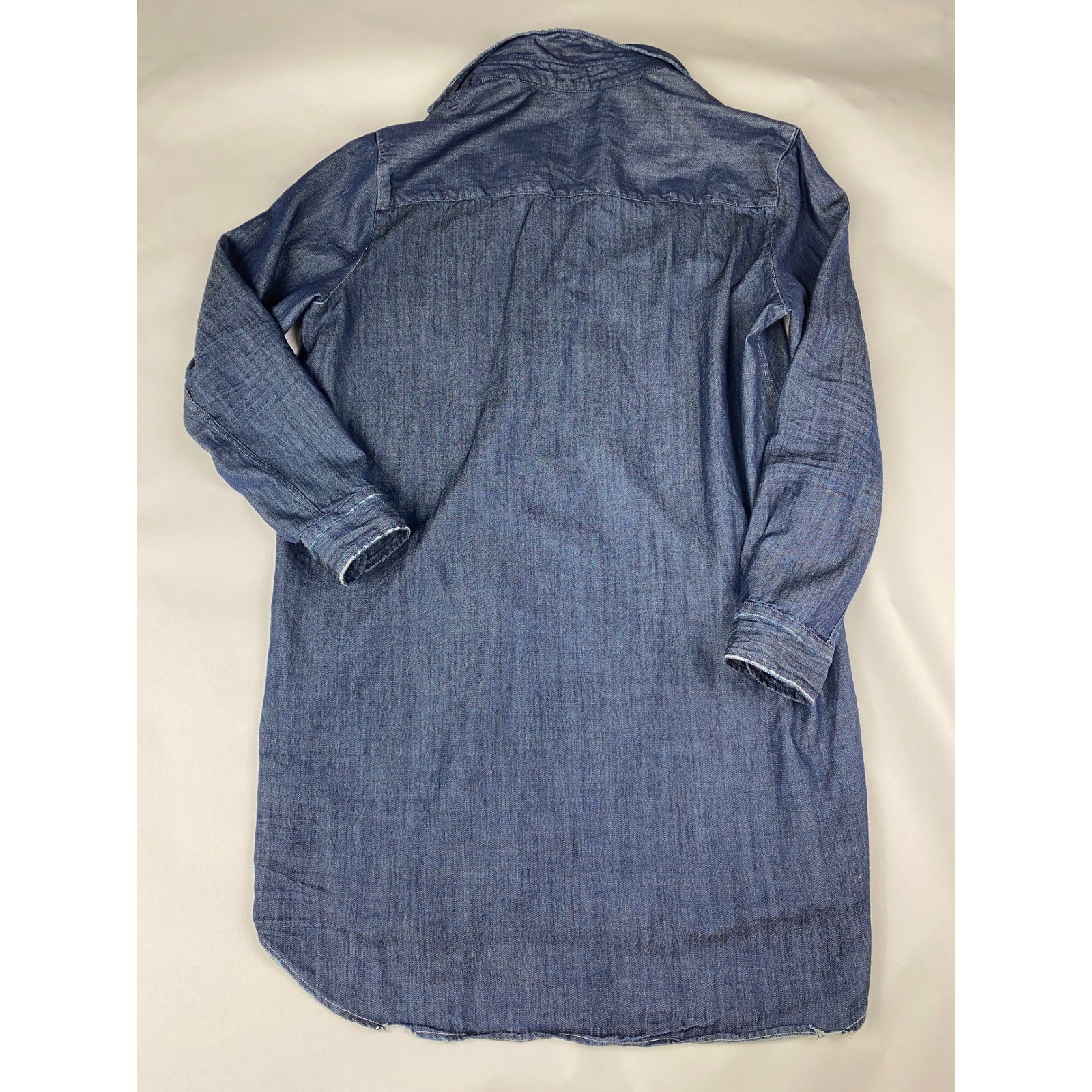 Frank & Eileen Mary Shirtdress Women&rsquo;s Size Large Dark Wash Distressed