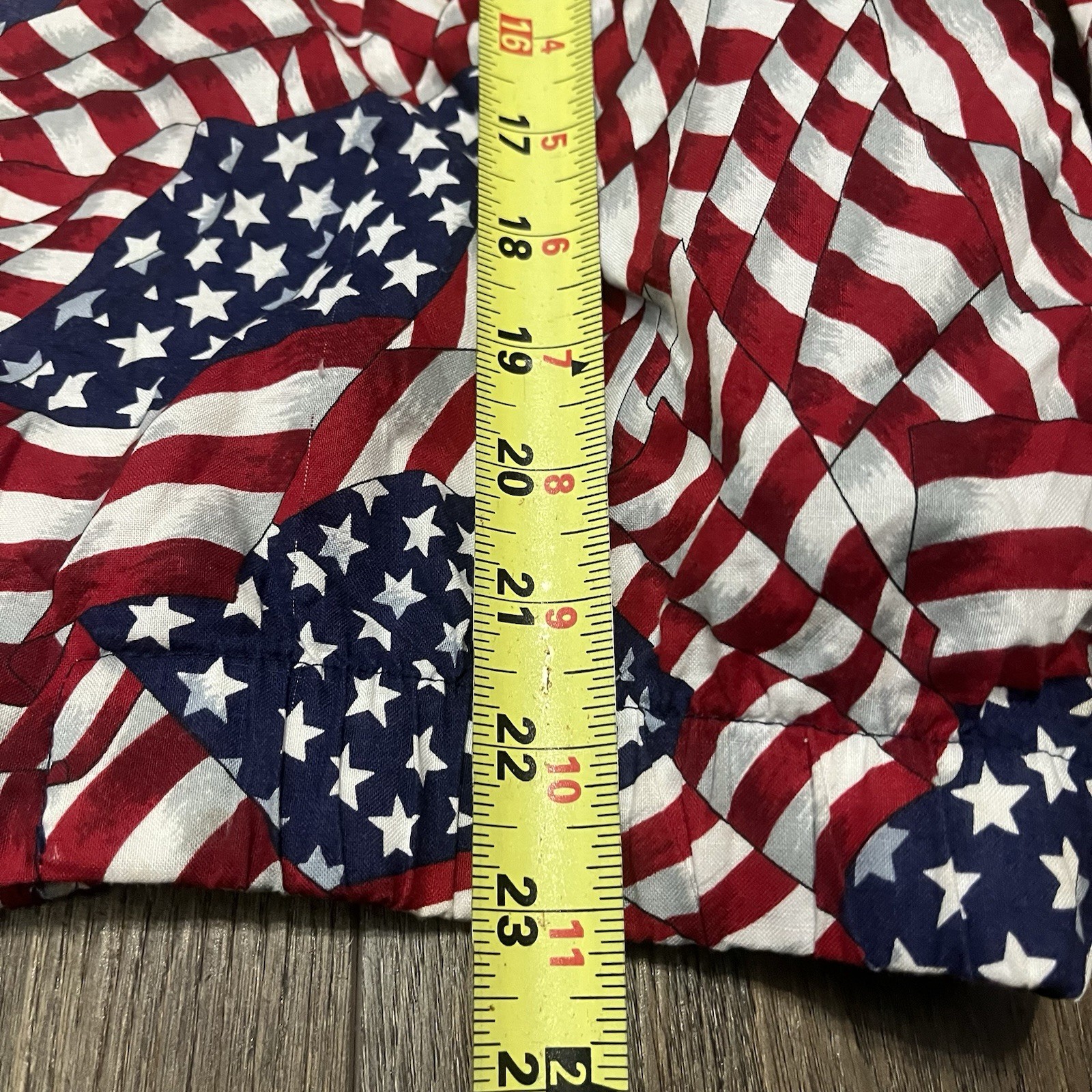 VTG Paradise Bay American Flag Jacket Adult M USA Made Patriotic Stars Stripes
