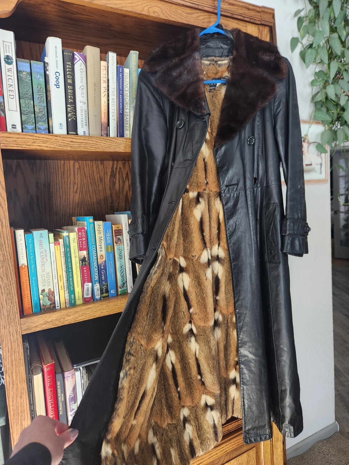 Saks Fifth Avenue Revillon Boutique Paris Trench Mink Hamster Leather Fur Coat