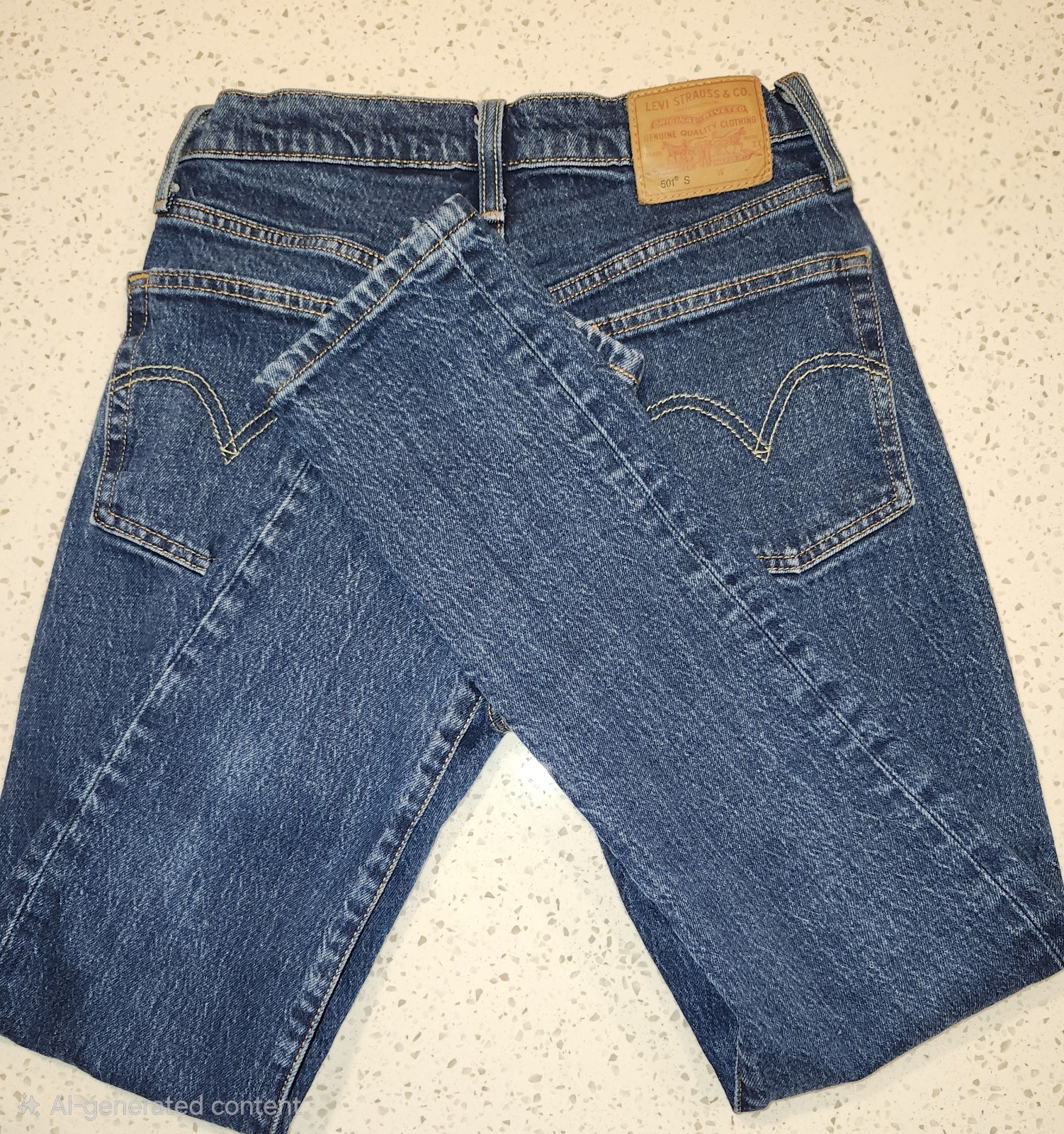 Vtg Style Big E Levi&rsquo;s 501 S Red Label Skinny Button Fly Embroidered SZ 26/28!