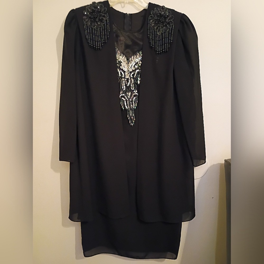 Speed Fashion 80&rsquo;s Sequin Beaded Dress 100%Polyester Sz 13/14