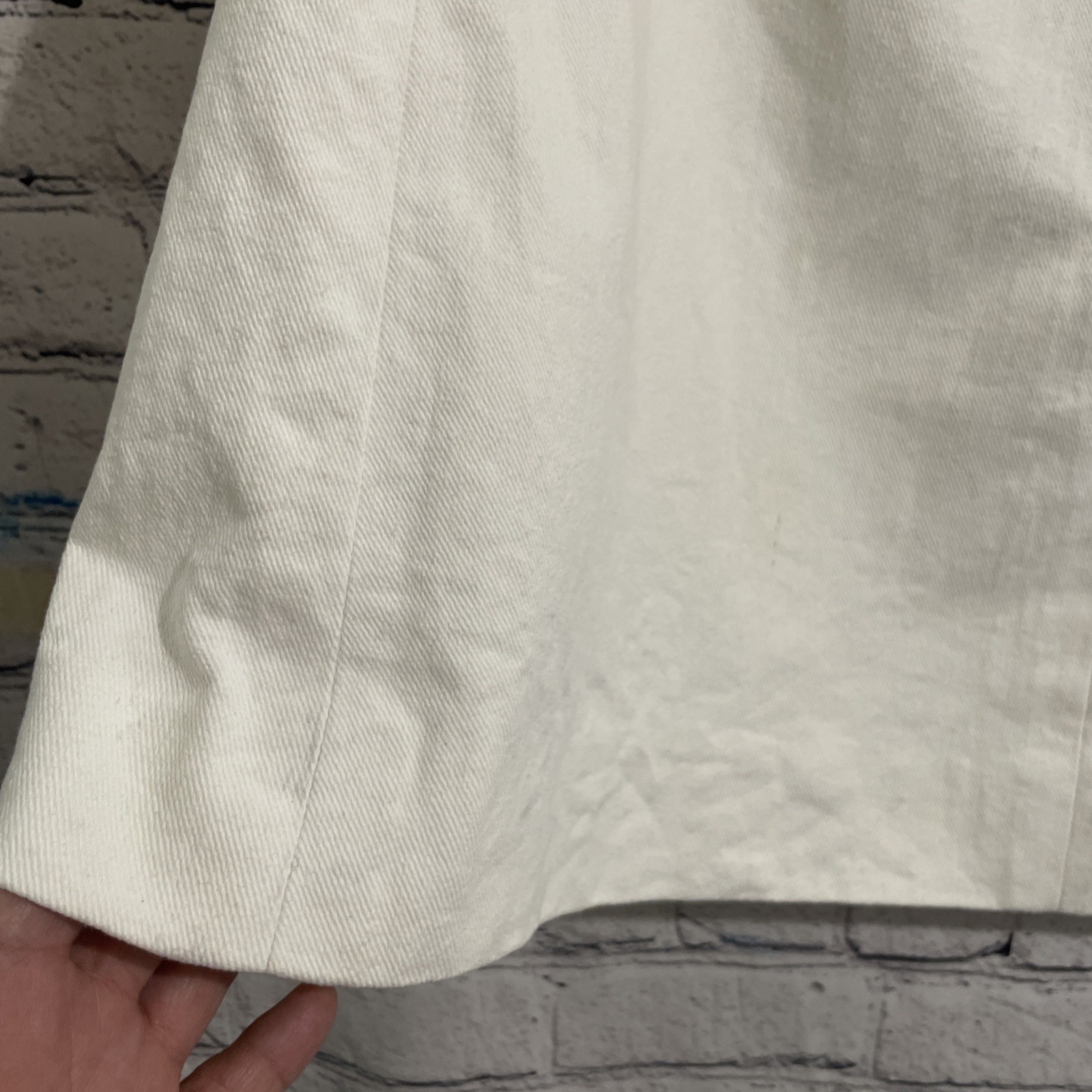 CELINE Vintage Macadam Gold Button 1980’s Cream Skirt Lace Up Stunning MCM