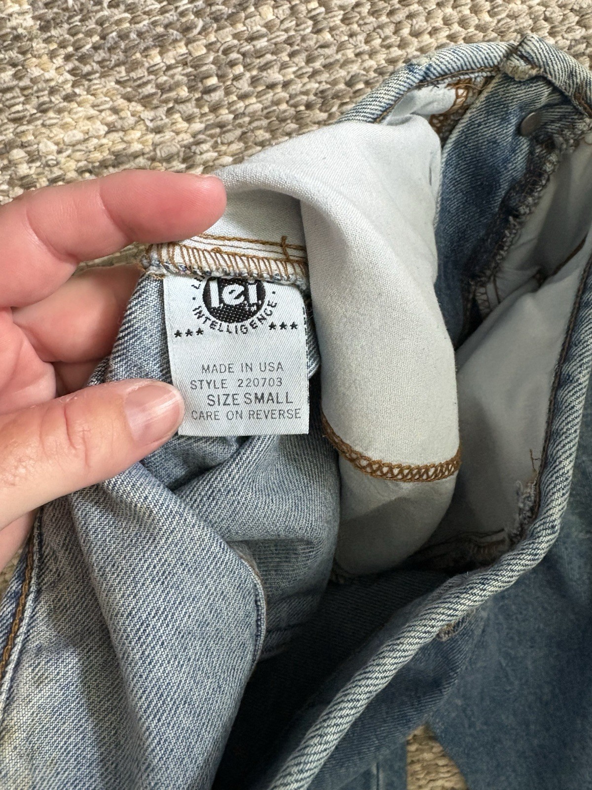 Vintage 1990s L.e.i. plaid patchwork jeans