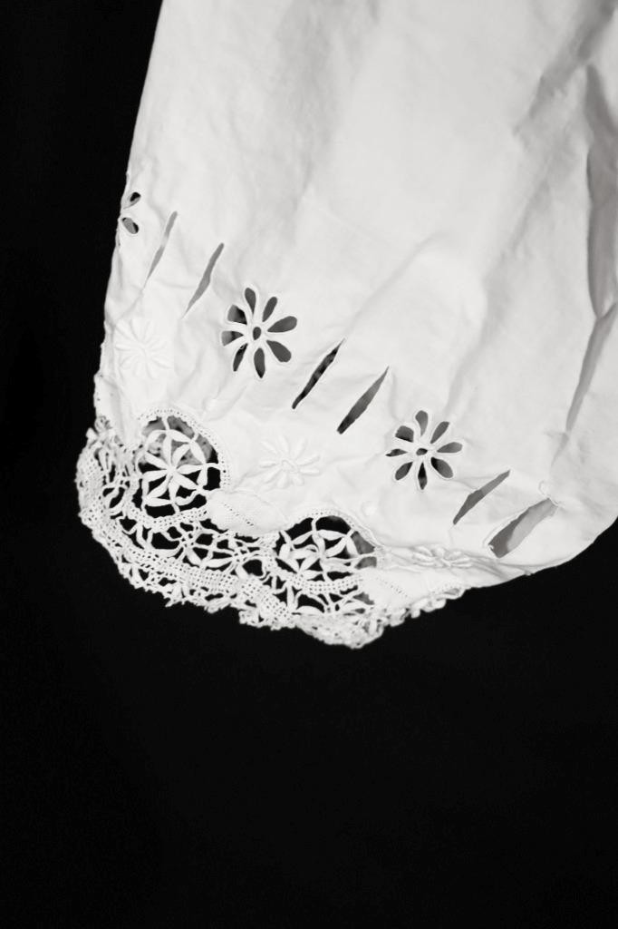 Antique French Victorian White Cotton Pantaloons Knickers 34-36&Prime; Waist Exc Cond