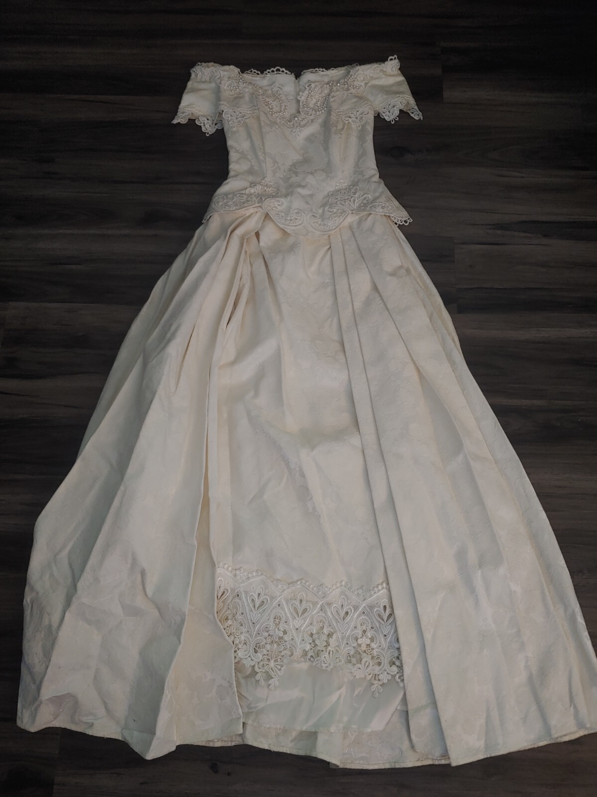 Jessica McClintock Off The Shoulder Wedding Dress With Removeable Skirt