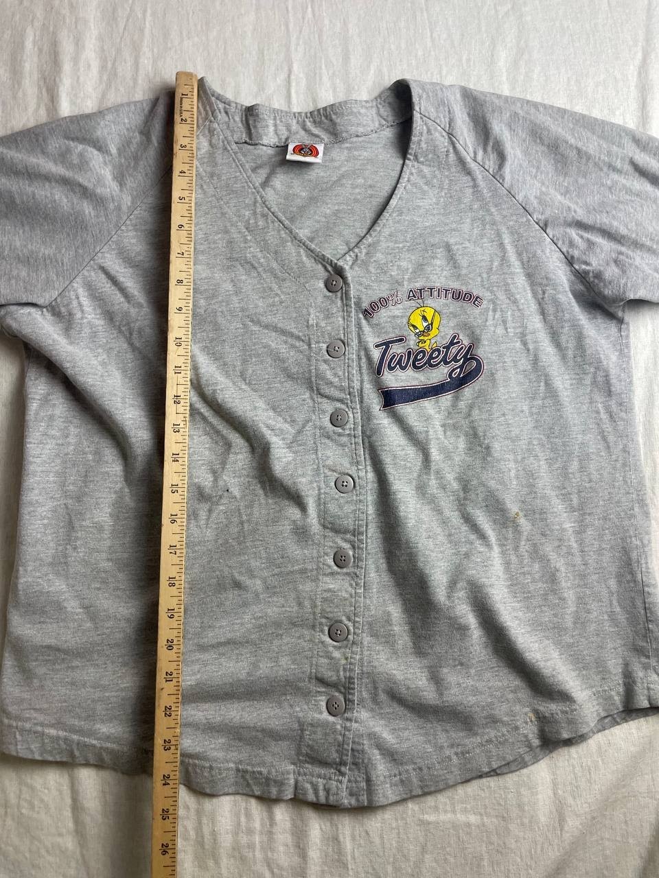 Vintage 2001 Tweety Bird Baseball Jersey Starter Looney Tunes Freeze Shirt USA
