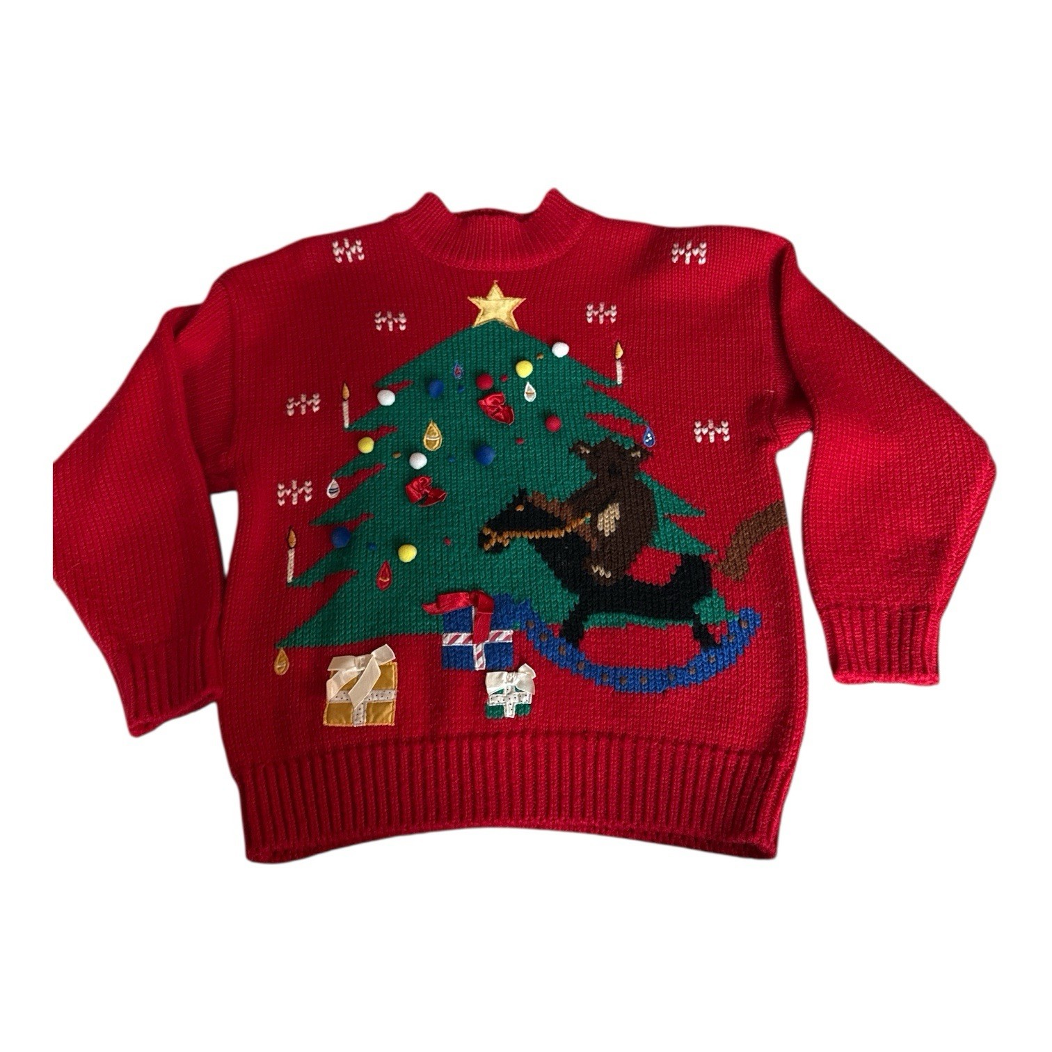 Vintage 80s/90s Karen Scott Ugly Christmas Sweater Size Large