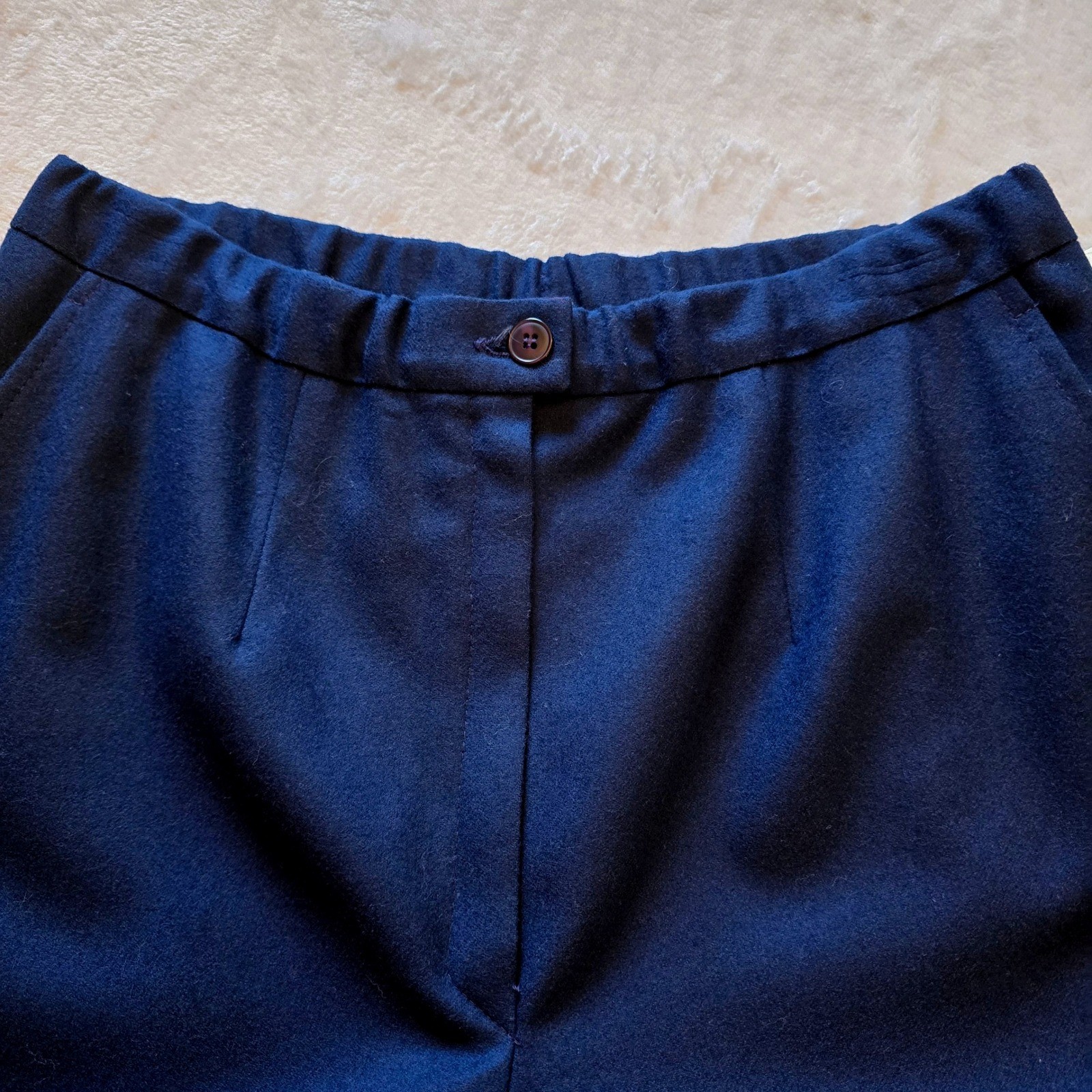 Pendleton Town & Country Womens Navy Blue Virgin Wool Trousers Pants Size 12 NWT