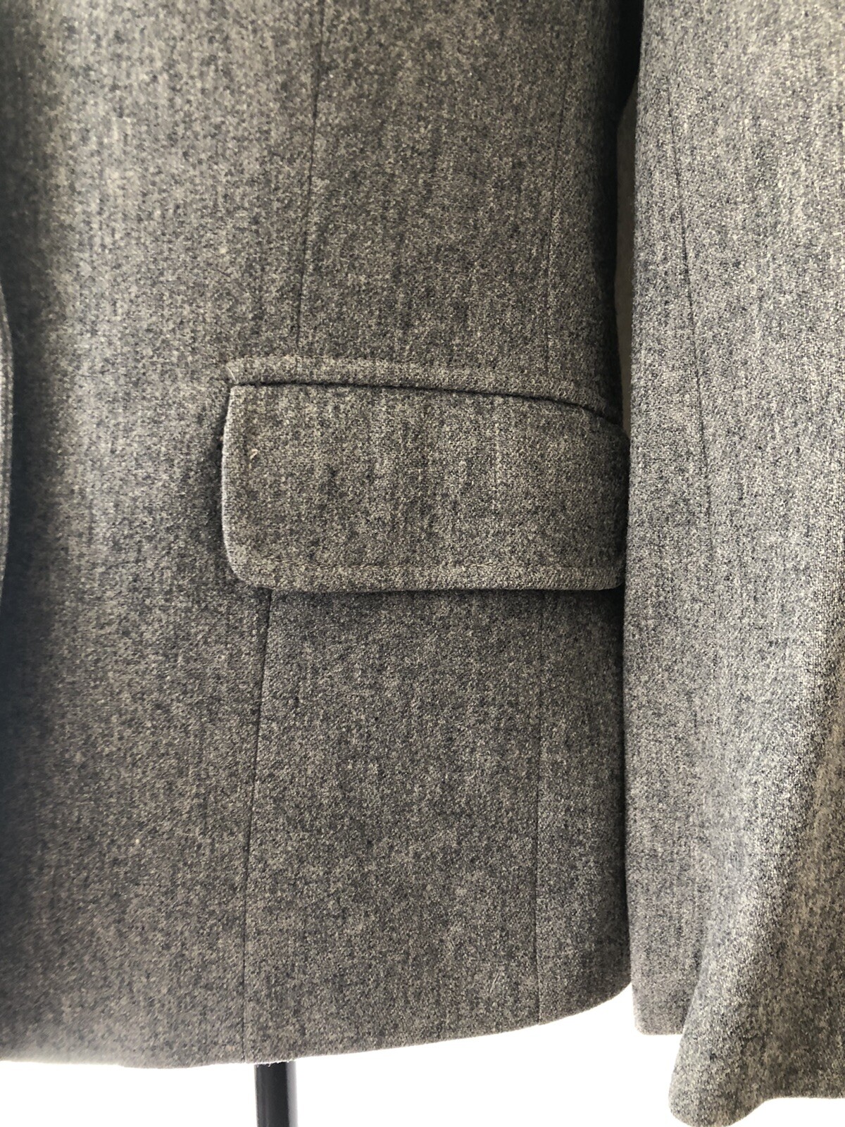 Vintage &rsquo;80s Evan Picone Classic Heathered Gray Blazer Dark Academia Preppy S/M