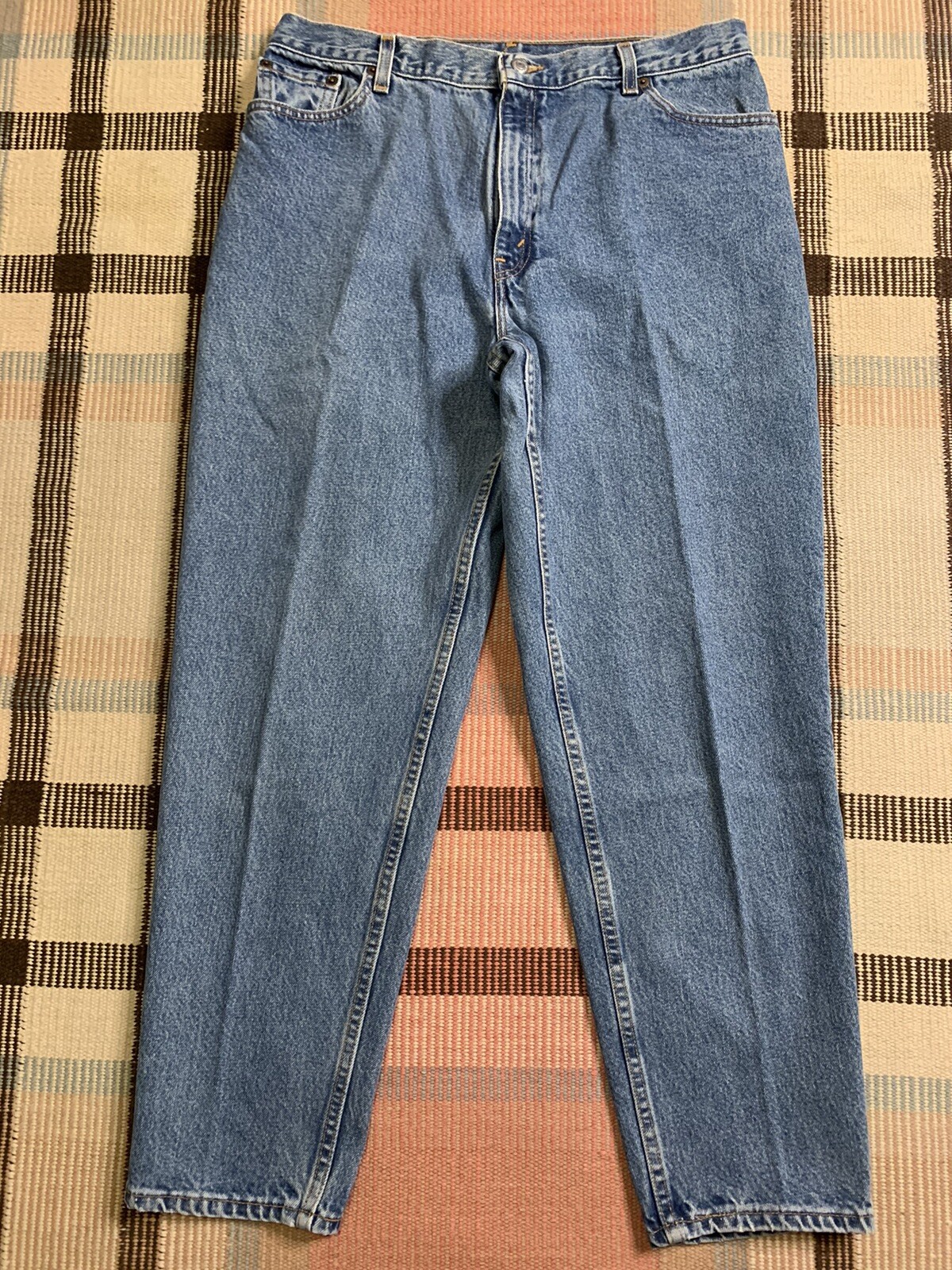 VTG USA Levi&rsquo;s 550 High Waist Relaxed Tapered Jeans 16 Mis S 34×30!!! 2755