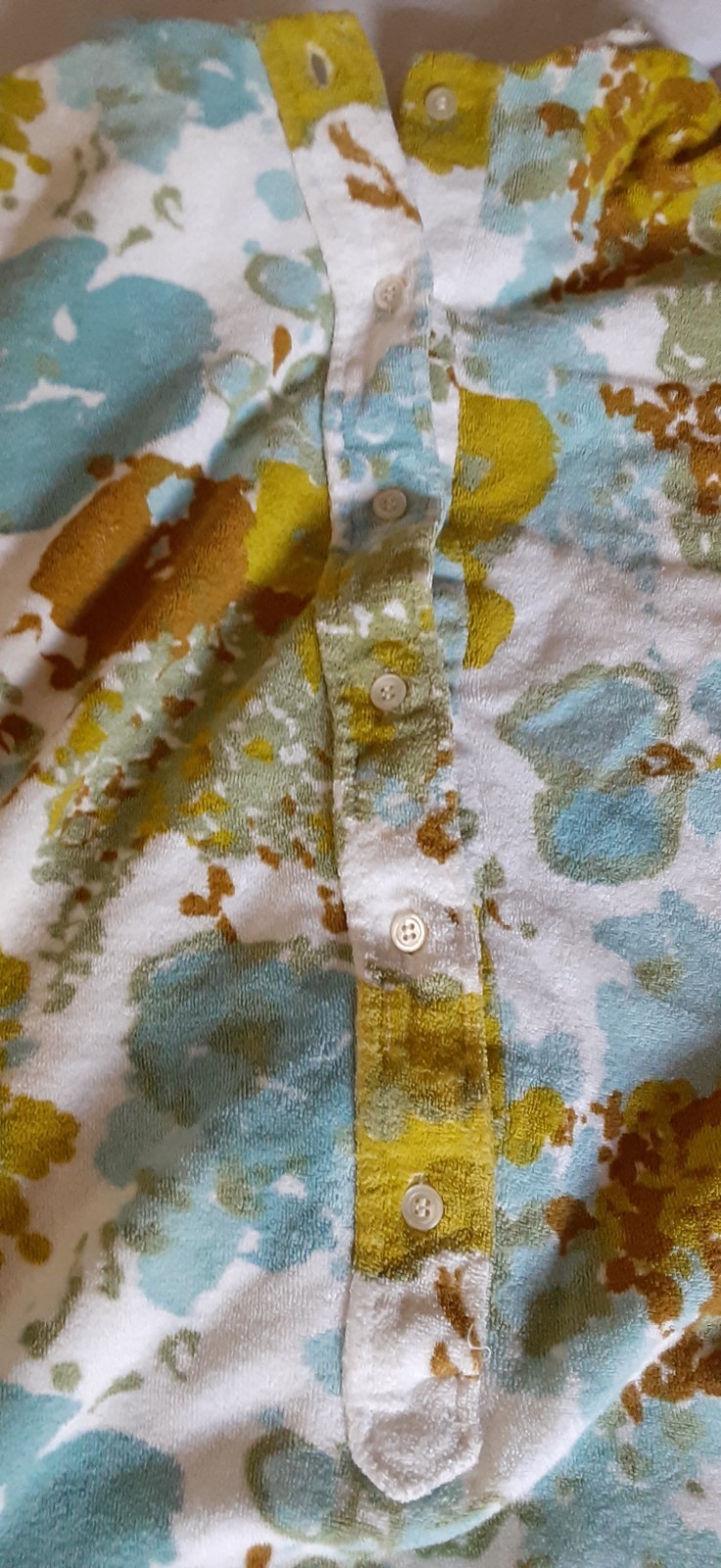 Vtg White Stag Beach Pool Swimsuit Terry Cloth Cover Up Ladies M