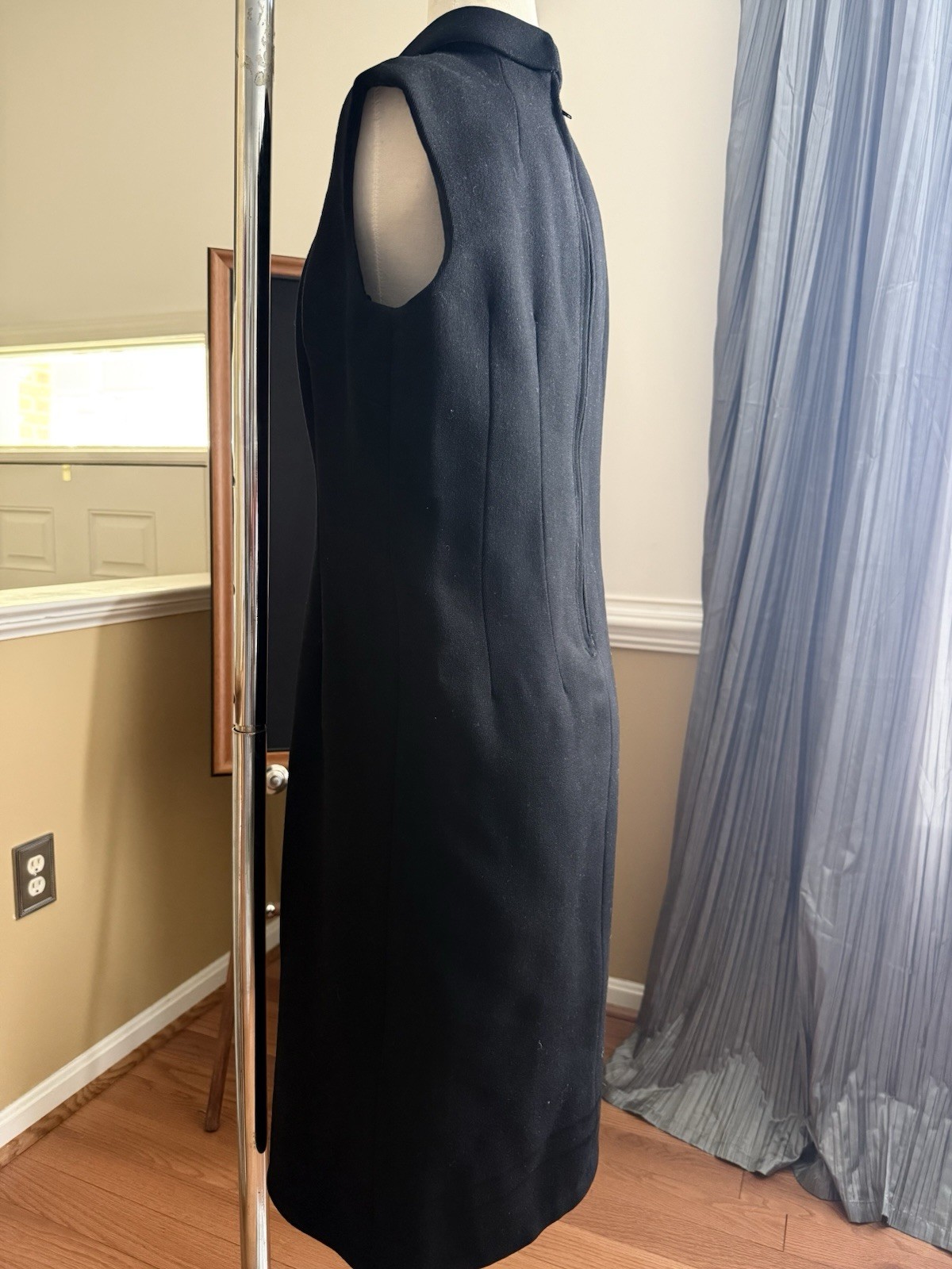 Black Mod Vintage Sheath Dress matching Jacket Sold Separately