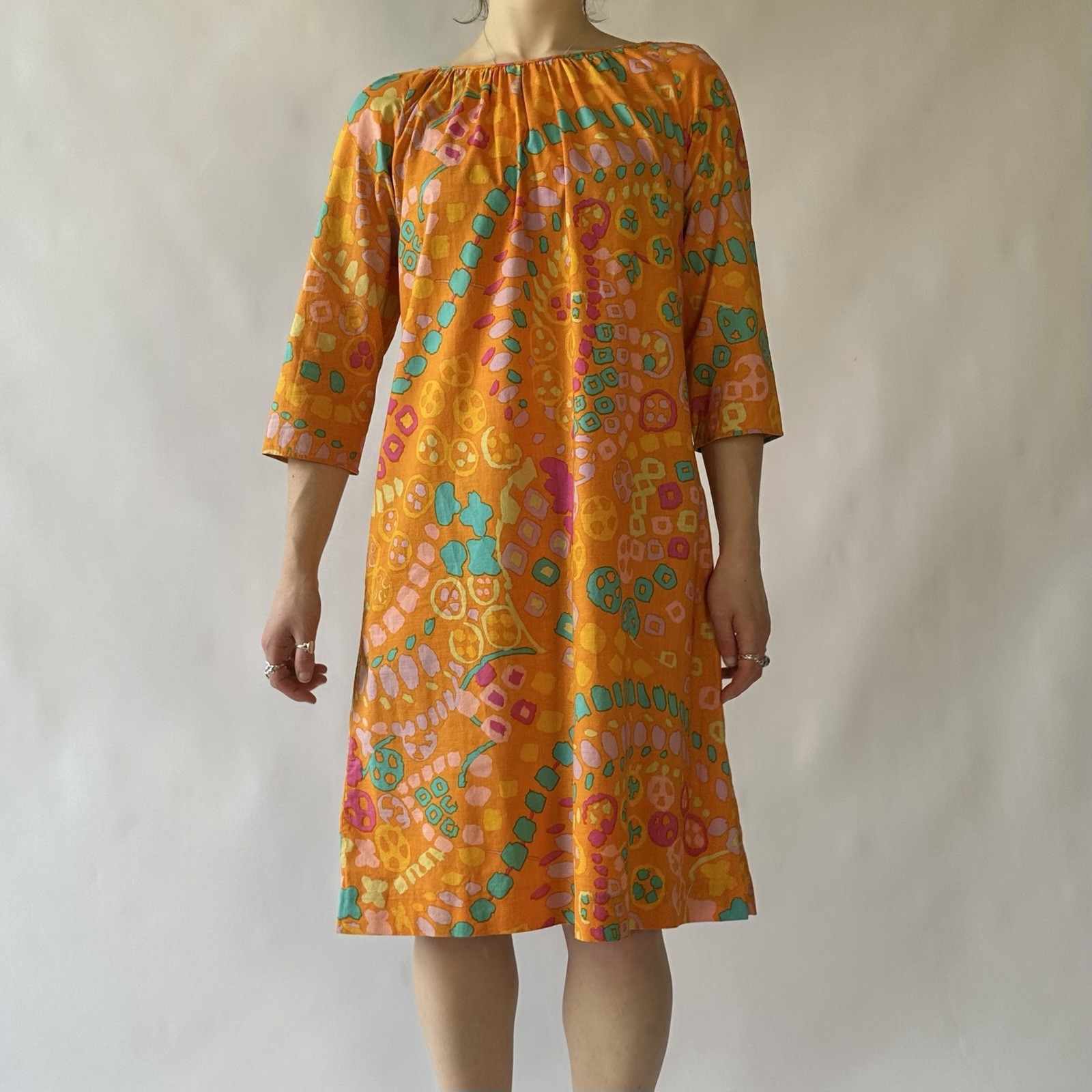 60s Mod Cotton Shift Made in England for Lord & Taylor The Country Clothes Shop