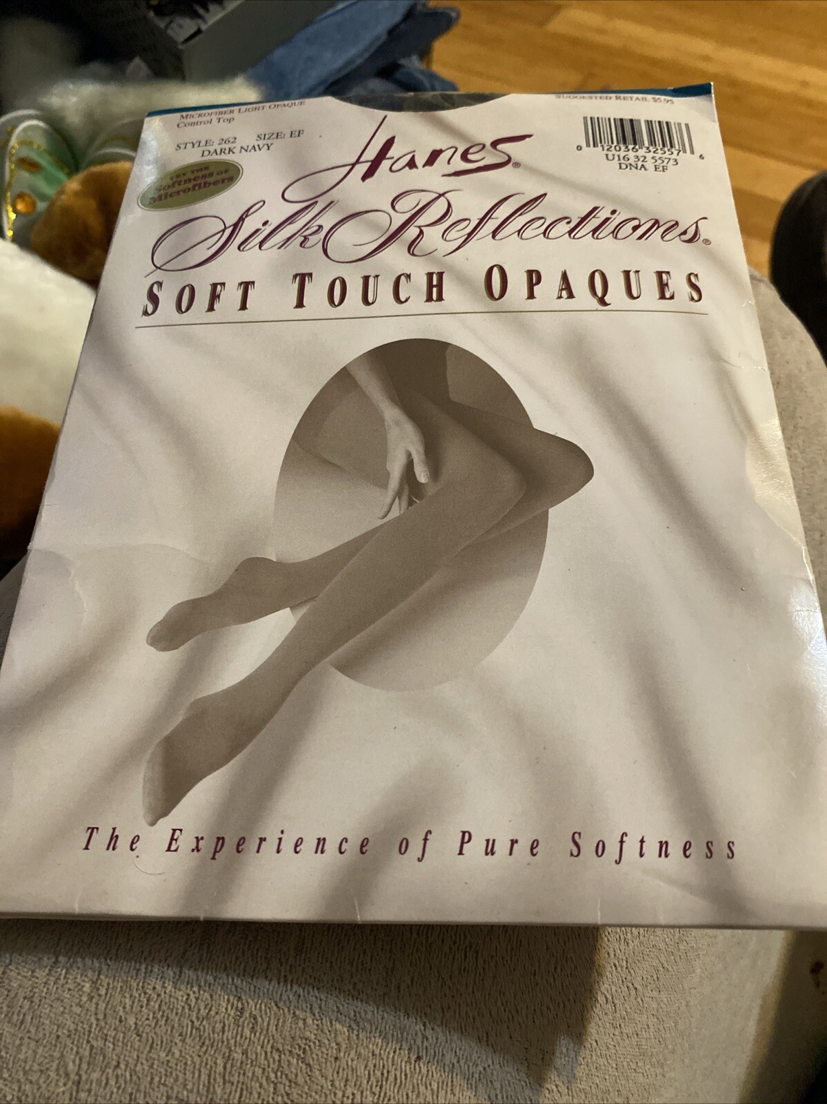 Sz EF Style 262 HANES Silk Reflections Soft Touch Opaques Panty Hose Hosiery