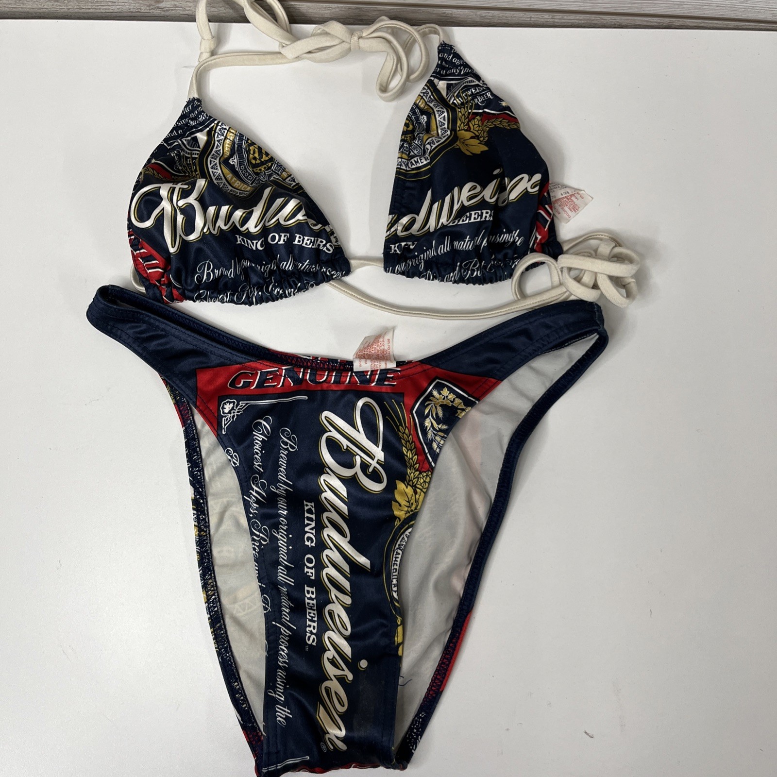 Budweiser Swim Suit Bikini 2002 Women&rsquo;s Vintage Size Medium