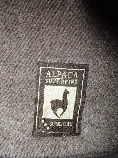 ALPACA SUPERFINE BROWN BUTTON UP COAT Condor Tips Women&rsquo;s Small Medium Maglia