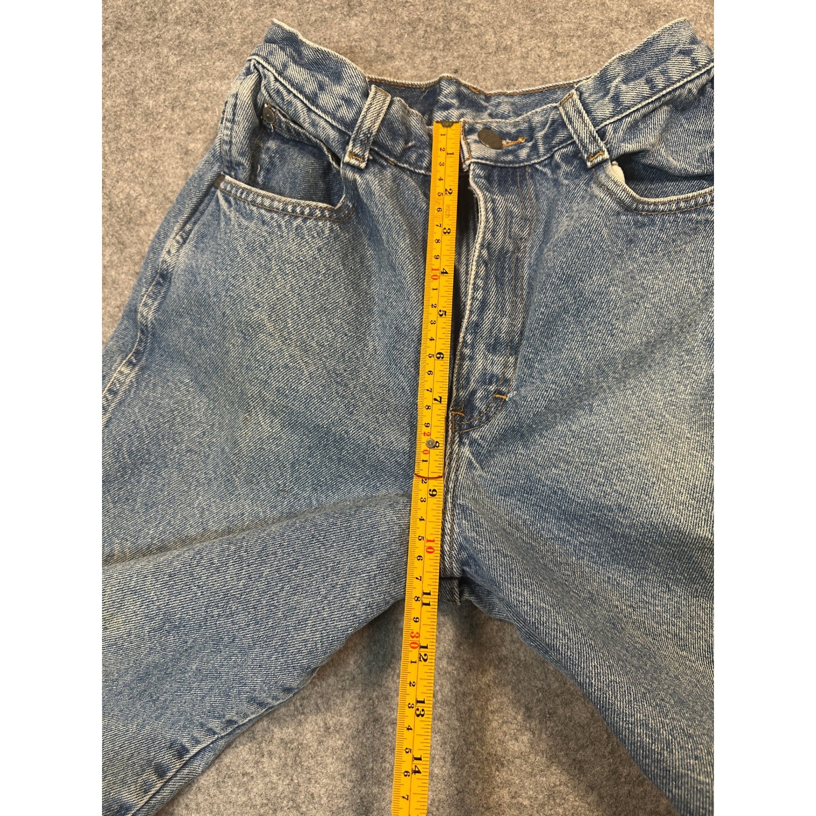 Gitano P.S. Gitano High Waisted Jeans 10 Medium Wash Tapered Leg Cotton Denim