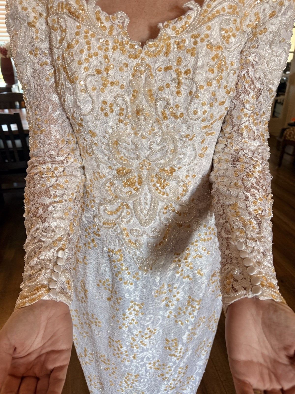 1980s wedding dress vintage See Description For Measurements