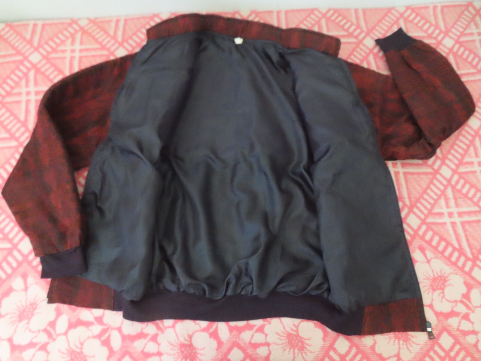 Womens Vintage Guatemalan Jacket Embroidered Birds art to wear L