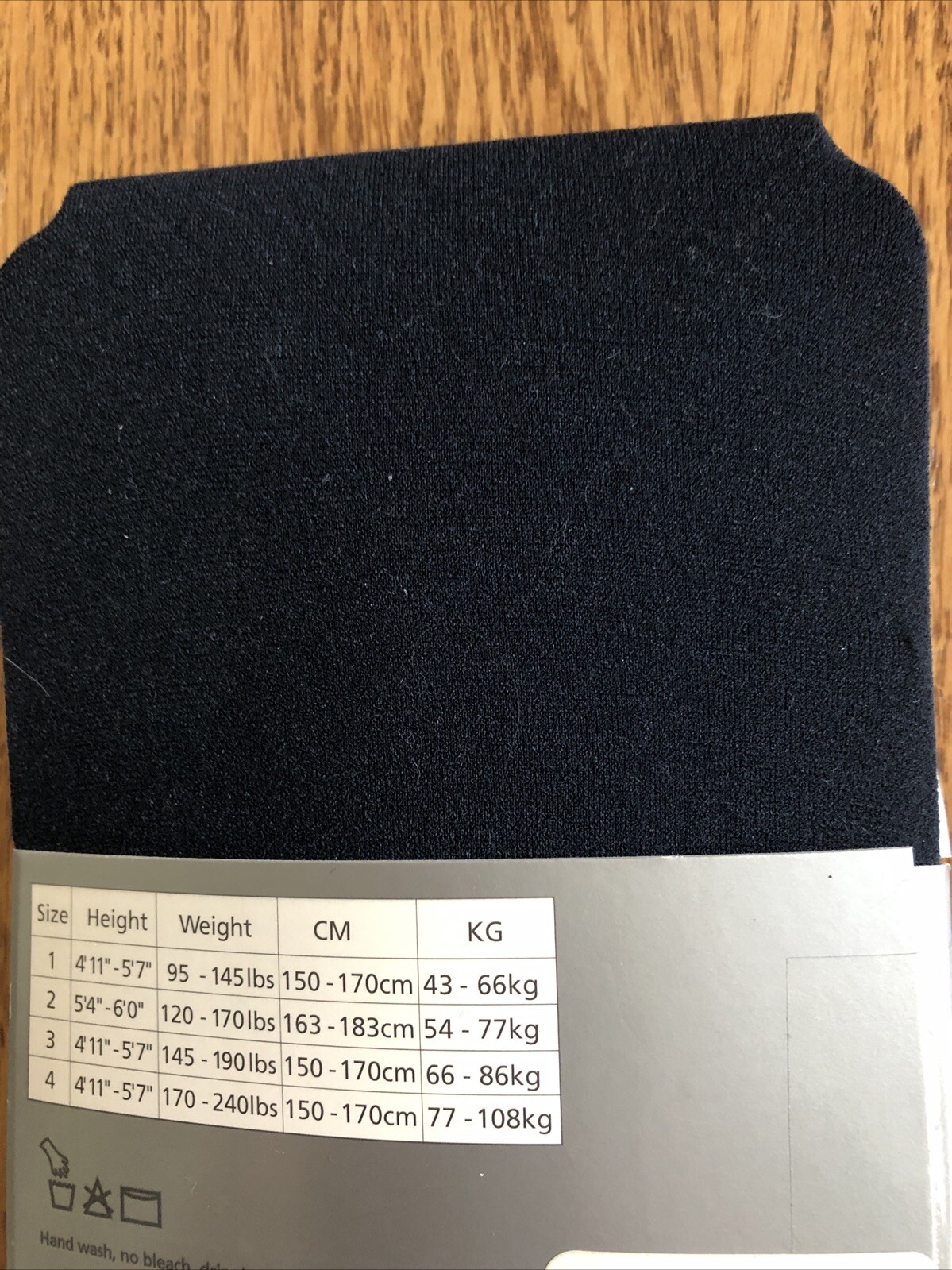 Vtg NWT 1990s TOZ Opaque Microsuede Microfiber Tights Size 1 Navy USA
