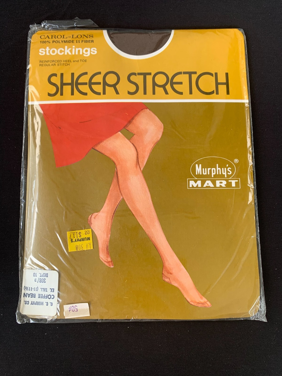 Murphy’s Mart Carol-Lons Stockings Sheer Stretch Reinforced Heel/Toe Coffee Bean