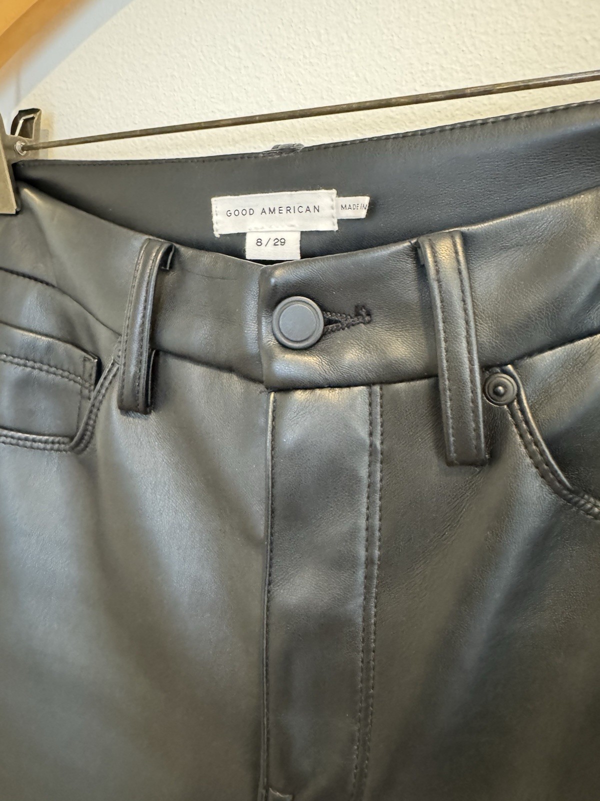 Good American Faux Leather Pants