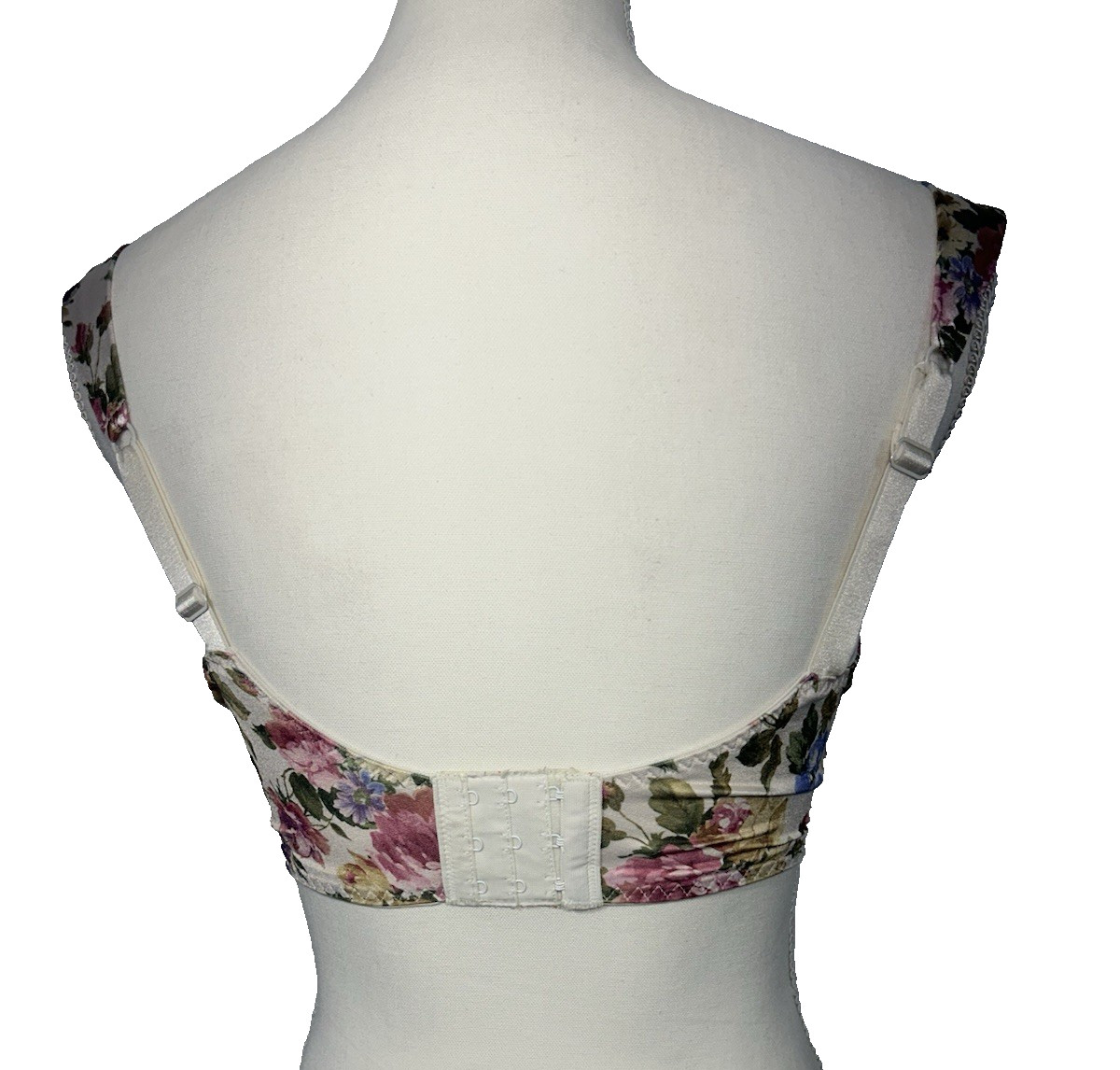Vintage Maidenform Heartstrings Underwire Satin Lace Floral 34DD