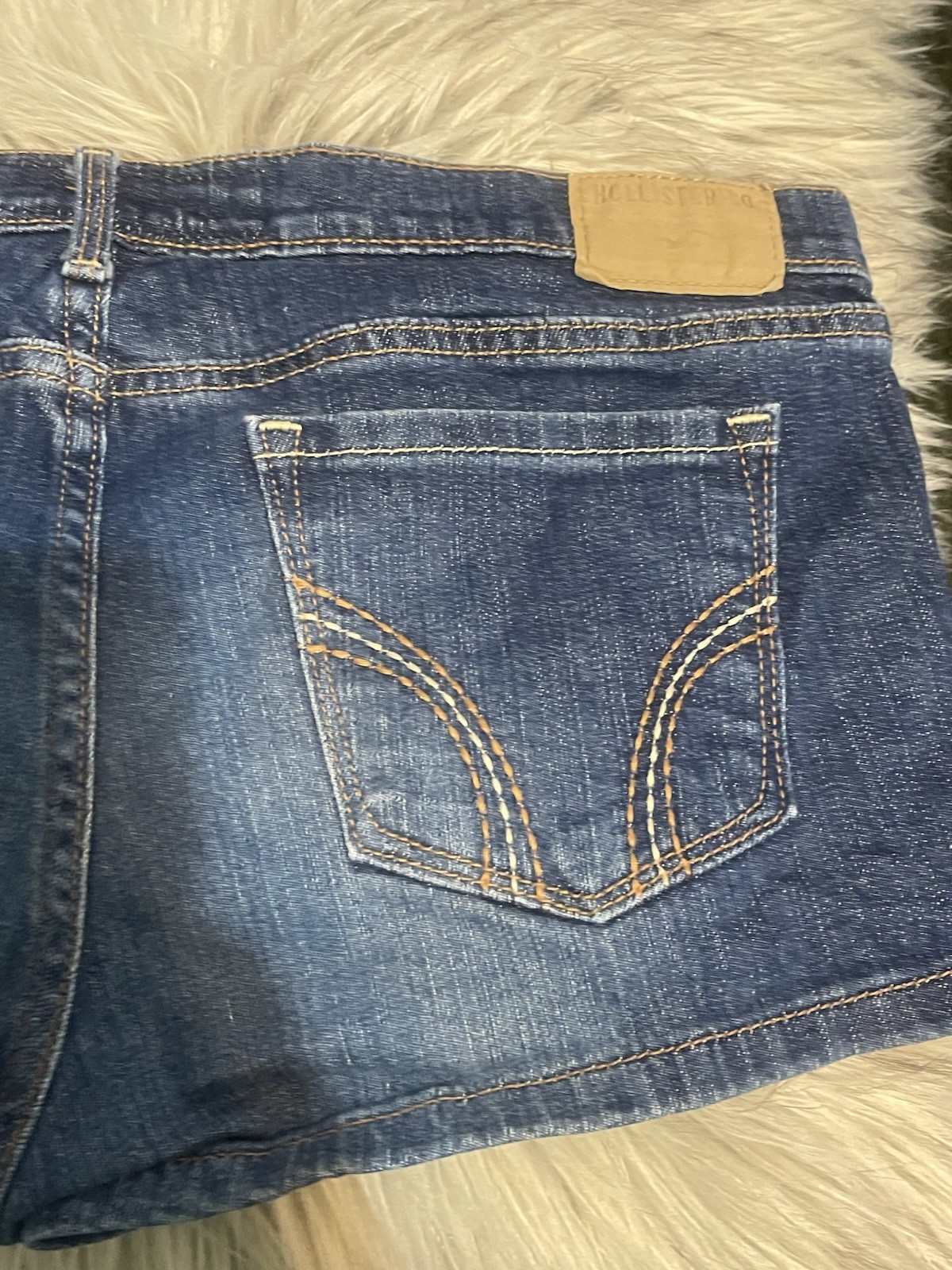 HOLLISTER Shorts Y2K Ultra Short Low-Rise Denim Juniors Sz 11