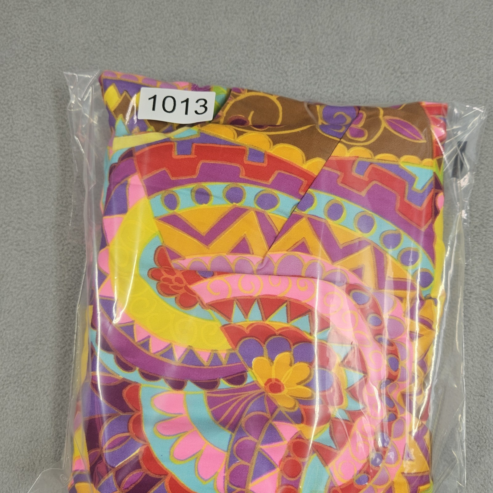 VTG 1960s Screen Printed Psychedelic Shift Dress Size S Japanese Retro Mod Gogo