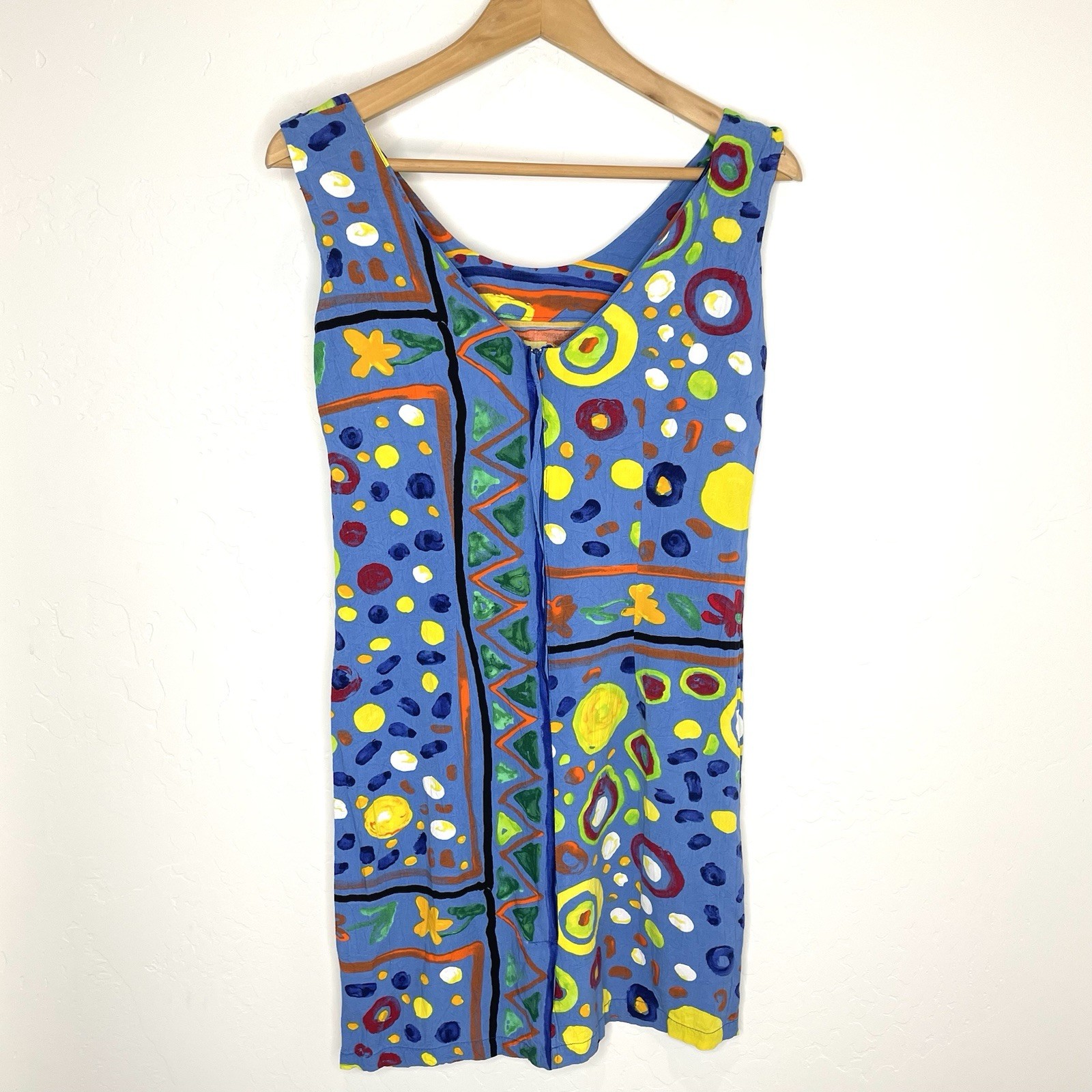 Vintage Jams World Multicolor Print Slip Dress Womens 3 Sleeveless Mini Floral