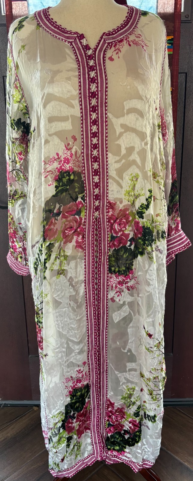 Vtg mid 60&rsquo;s – 70&rsquo;s 2pc Moroccan Caftan Set Sz M-L