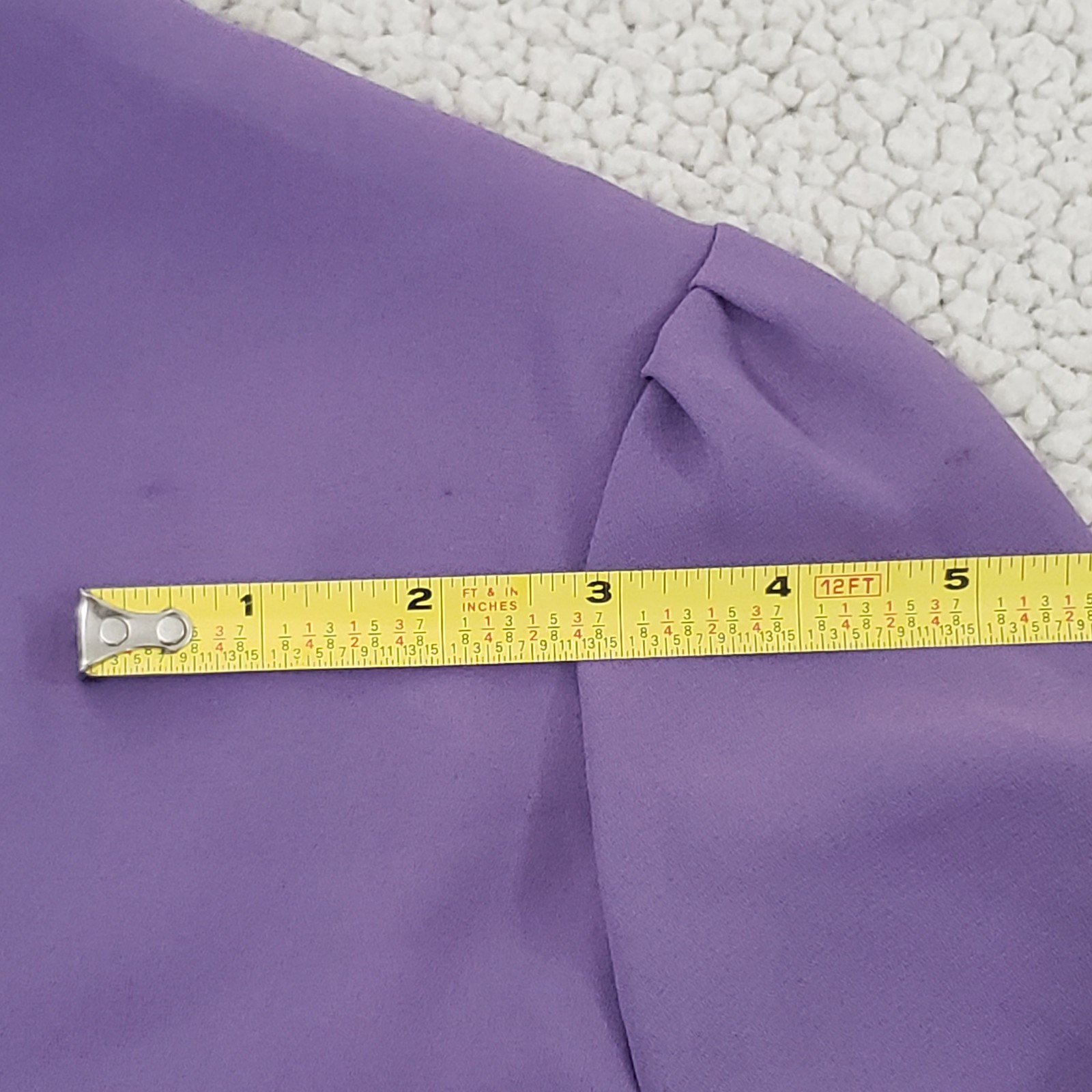VTG IMPRESESSIONS Lavender Ruffle Tie-Neck Blouse Top | 12