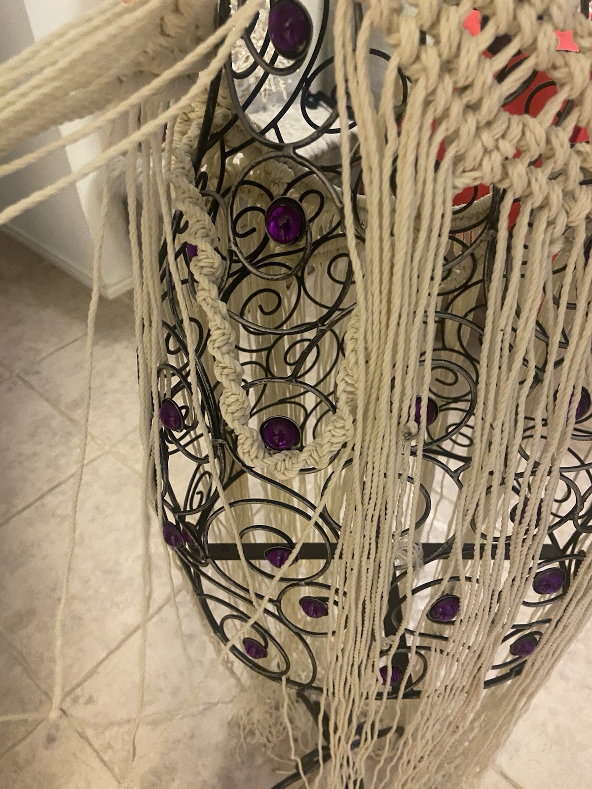 Vintage Handmade Macrame Rope Goddess Bohemian Sexy Dress