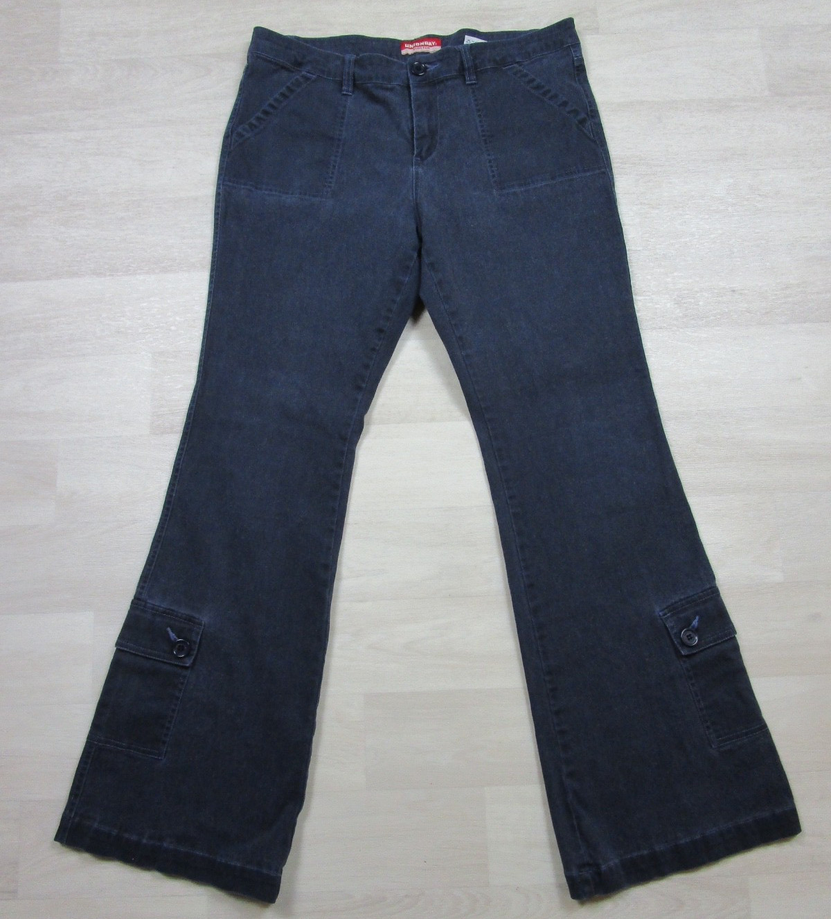 Vintage Y2K Union Bay Corduroy Pants Women&rsquo;s (13) Low Rise Flare Cargo 90s