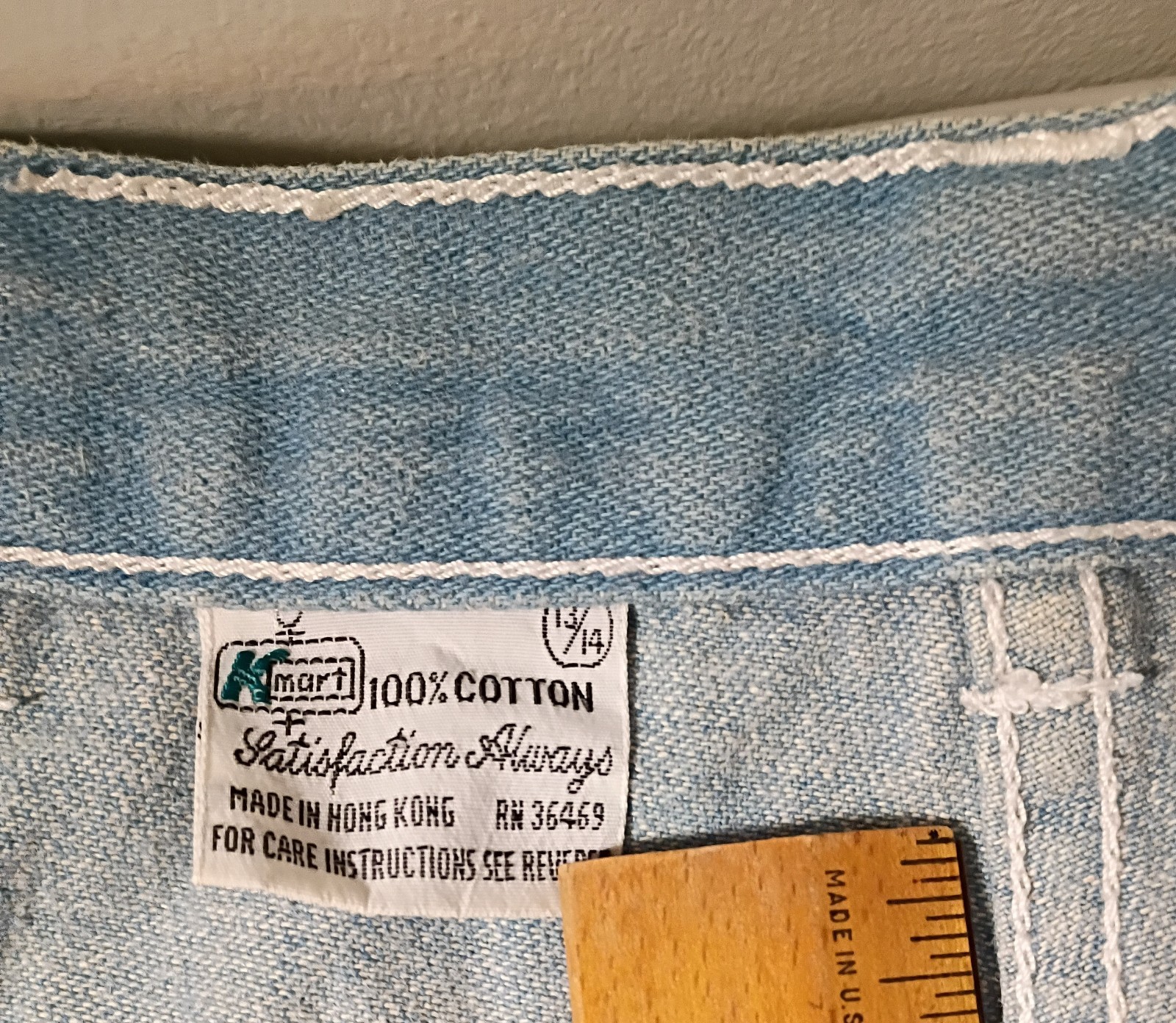 Vintage K-mart Denim Wideleg Jeans 100%cotton Bohemian Groovy Boho 1970s 13/14