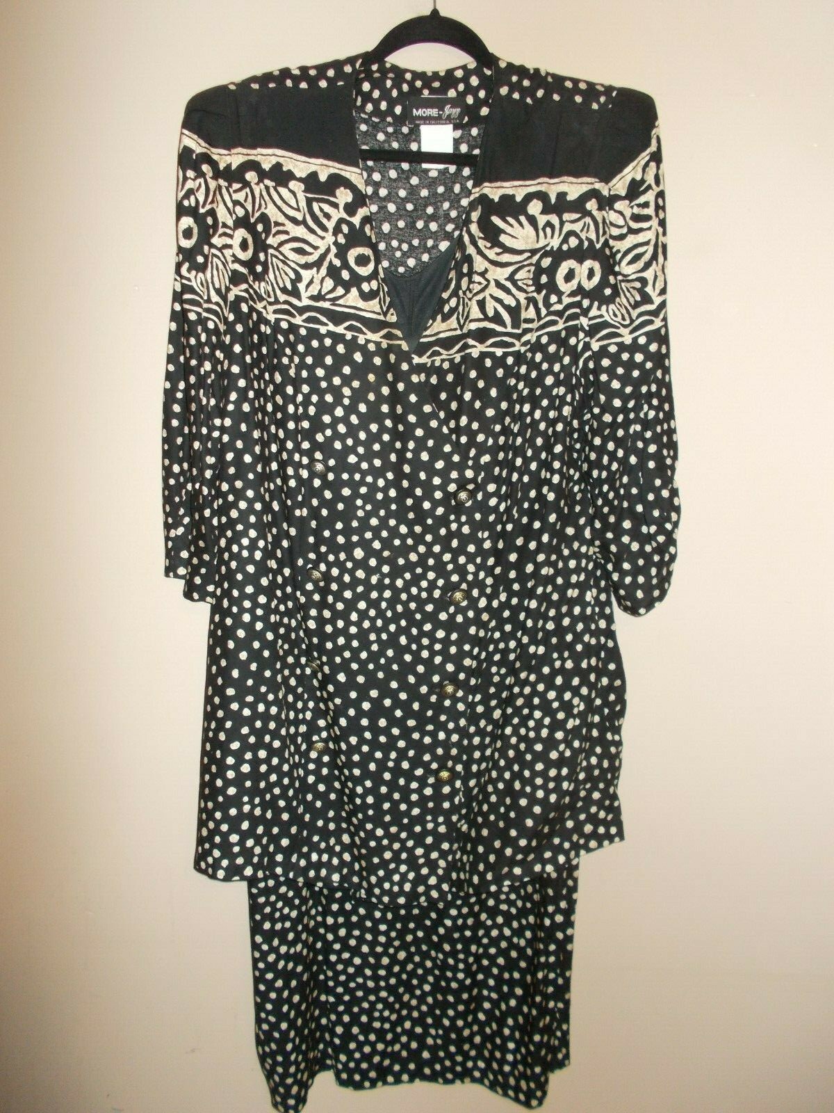 More Jazzy Womens Size 22 Made in USA Two Piece Dress Jacket and Shell Dress