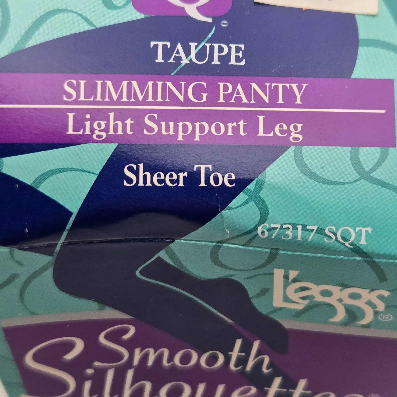 2 – Vintage Legs Smooth Silhouettes Body Contouring Hosiery Sheer Toe Taupe « Q »