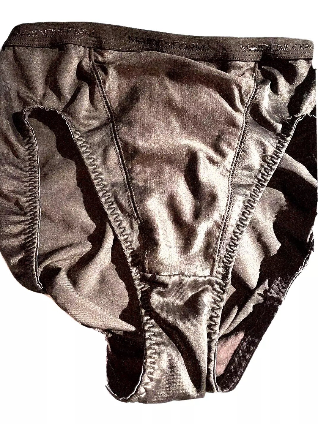 Vtg MAIDENFORM Shaper Brief Panty Girdle All The Time Glossy Brown 6 M 24-32&Prime;