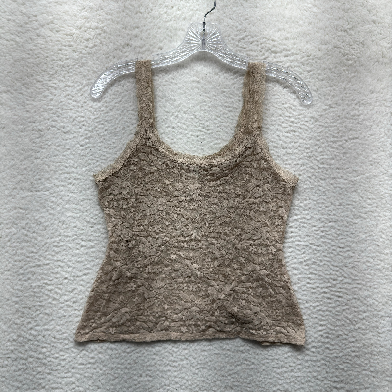 Y2K Vintage Gilligan & O&rsquo;Malley Camisole Tank Top Medium Lace Boho Fairy Grunge