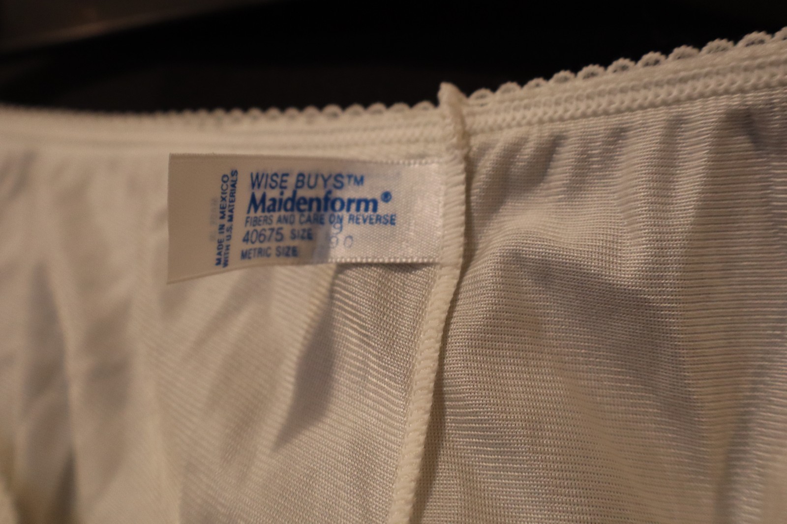 NOS Vintage Maidenform Wise Buys Antron III Nylon Full Brief Queen Size 9