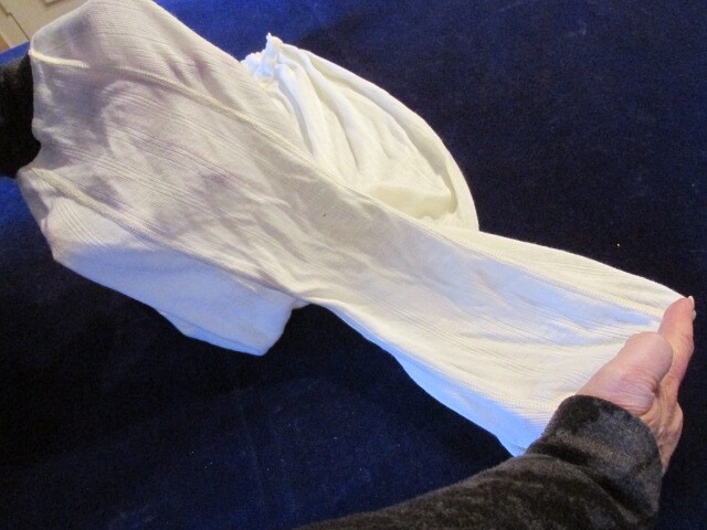 Vtg Lollipop White Cotton Mid-Length Pantie Long Leg Anti-Chafing Large
