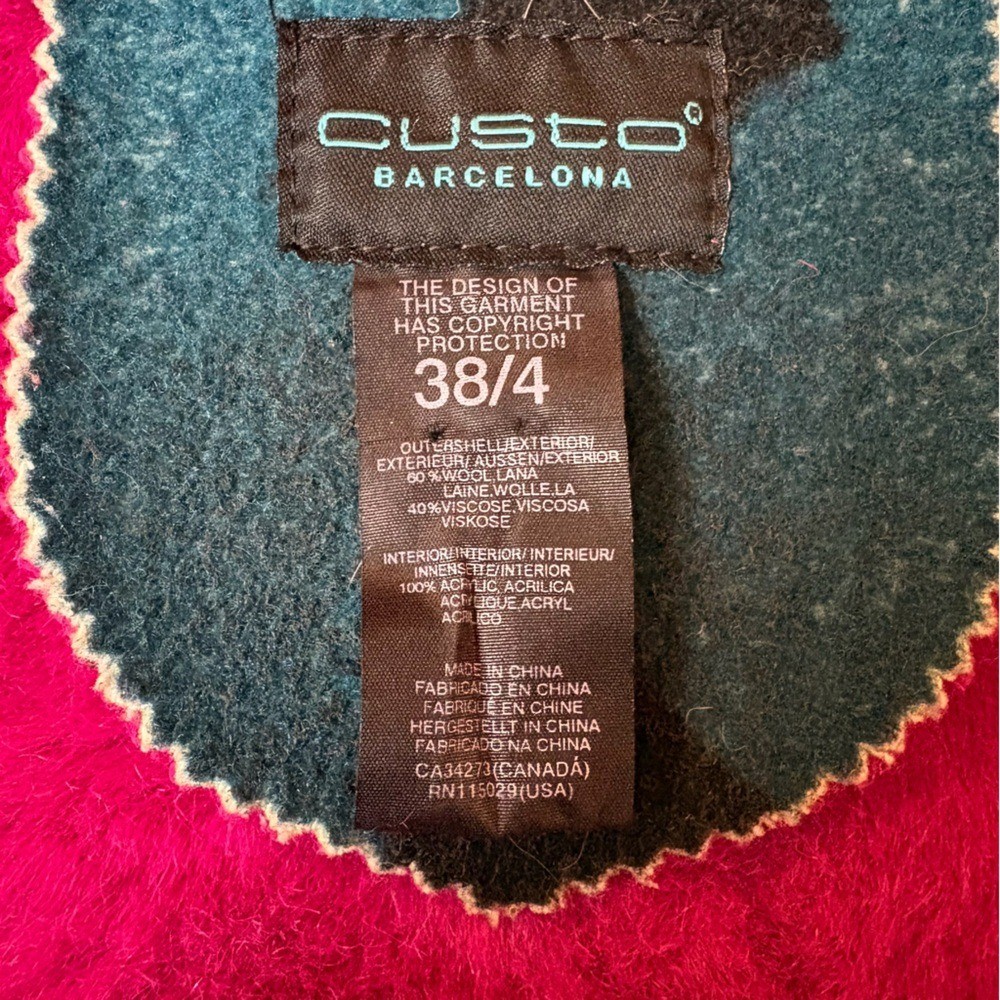 Custo Barcelona Multi-Coloured Wool Jacket