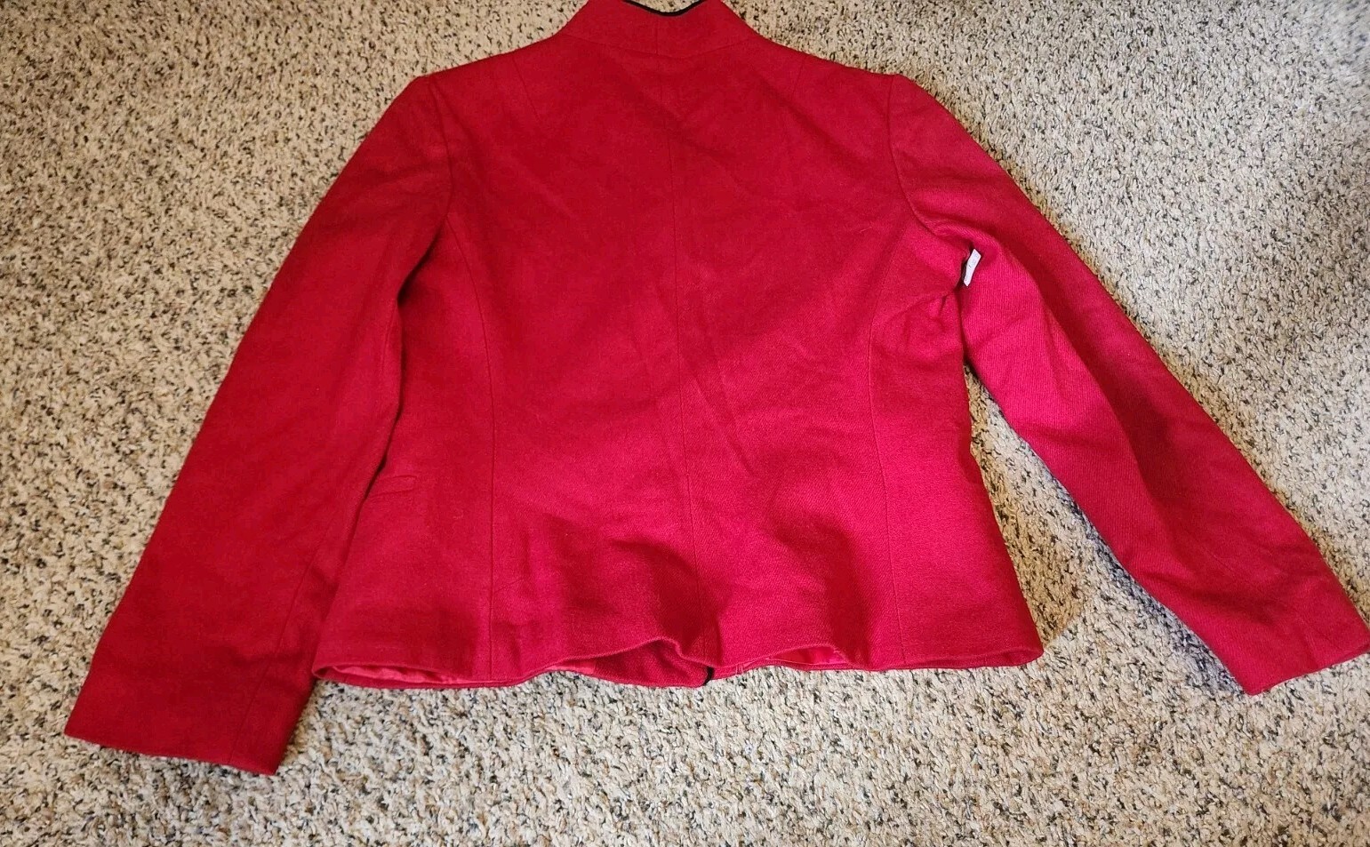 💥 Women&rsquo;s Vintage Union 1960s Winkelmans Wool Suit Set Skirt Jacket Cherry Red